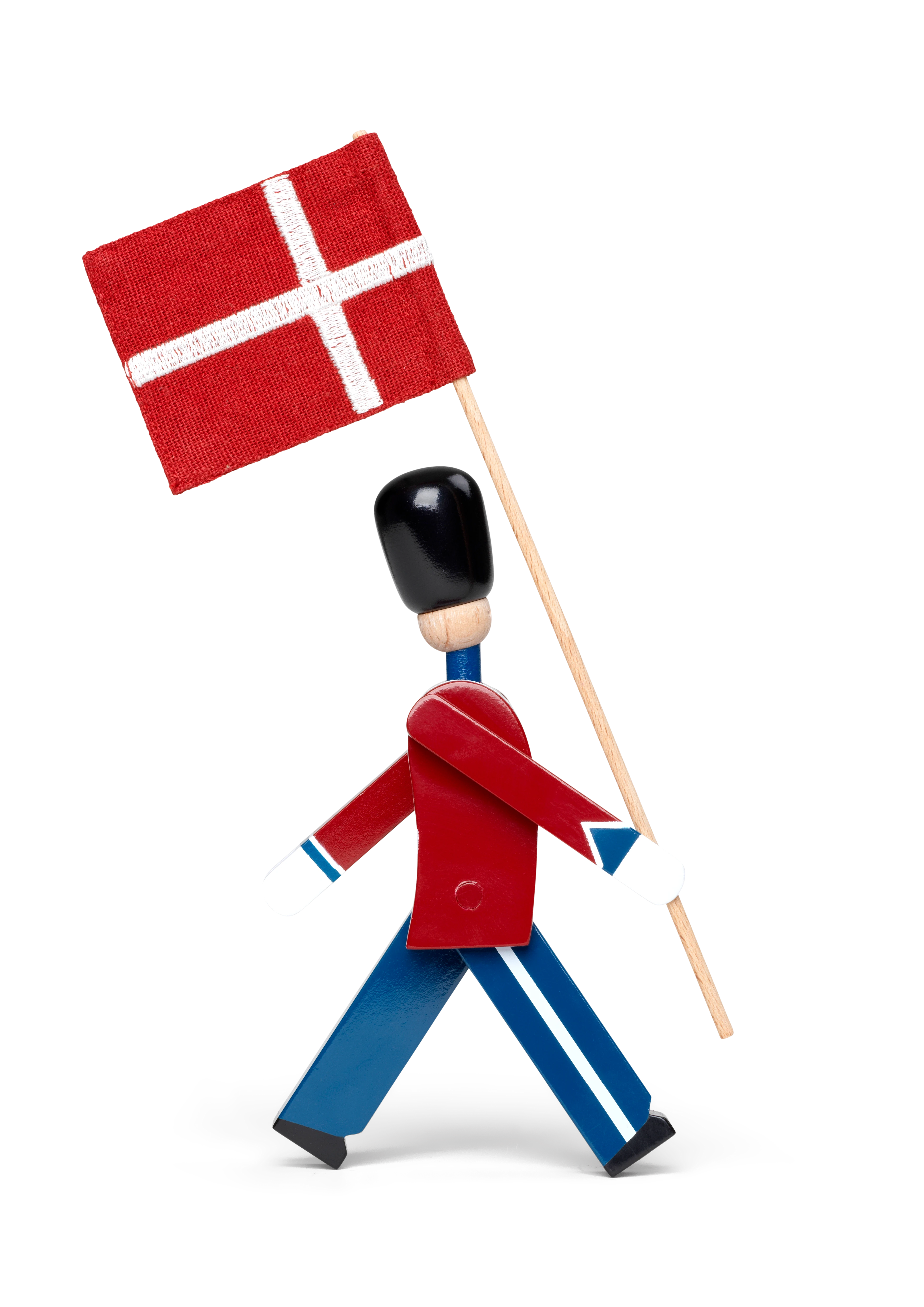 Standard-bearer mini from Kay Bojesen in Red/Blue/White color, made of Wood