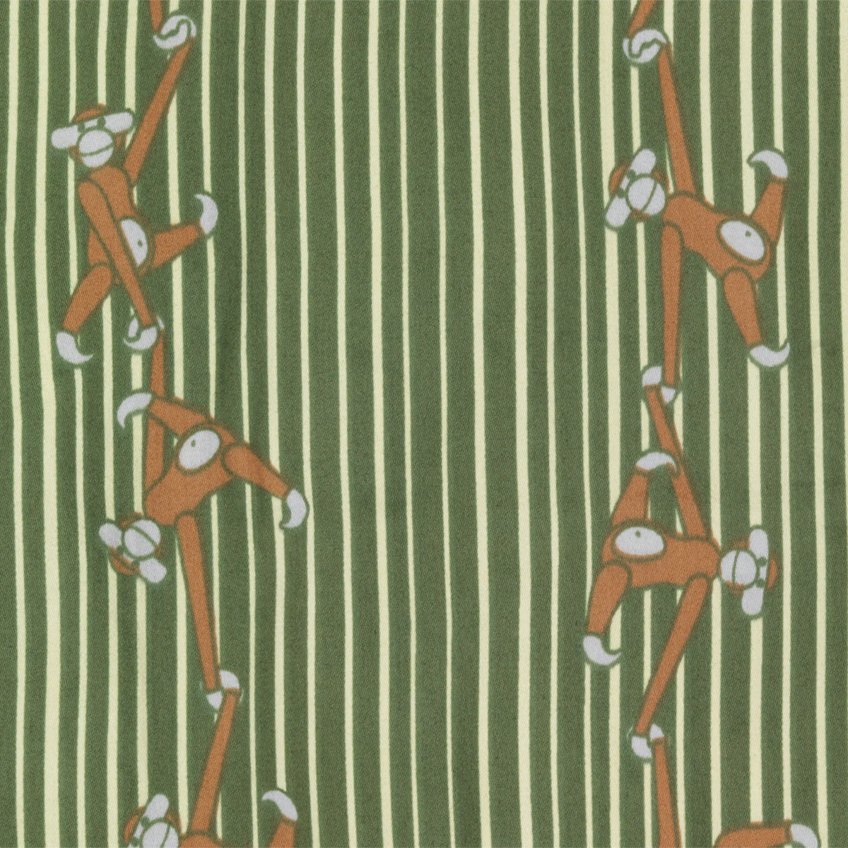 Bed linen Monkey baby 70x100cm DK from Kay Bojesen in Green color, made of Cotton sateen