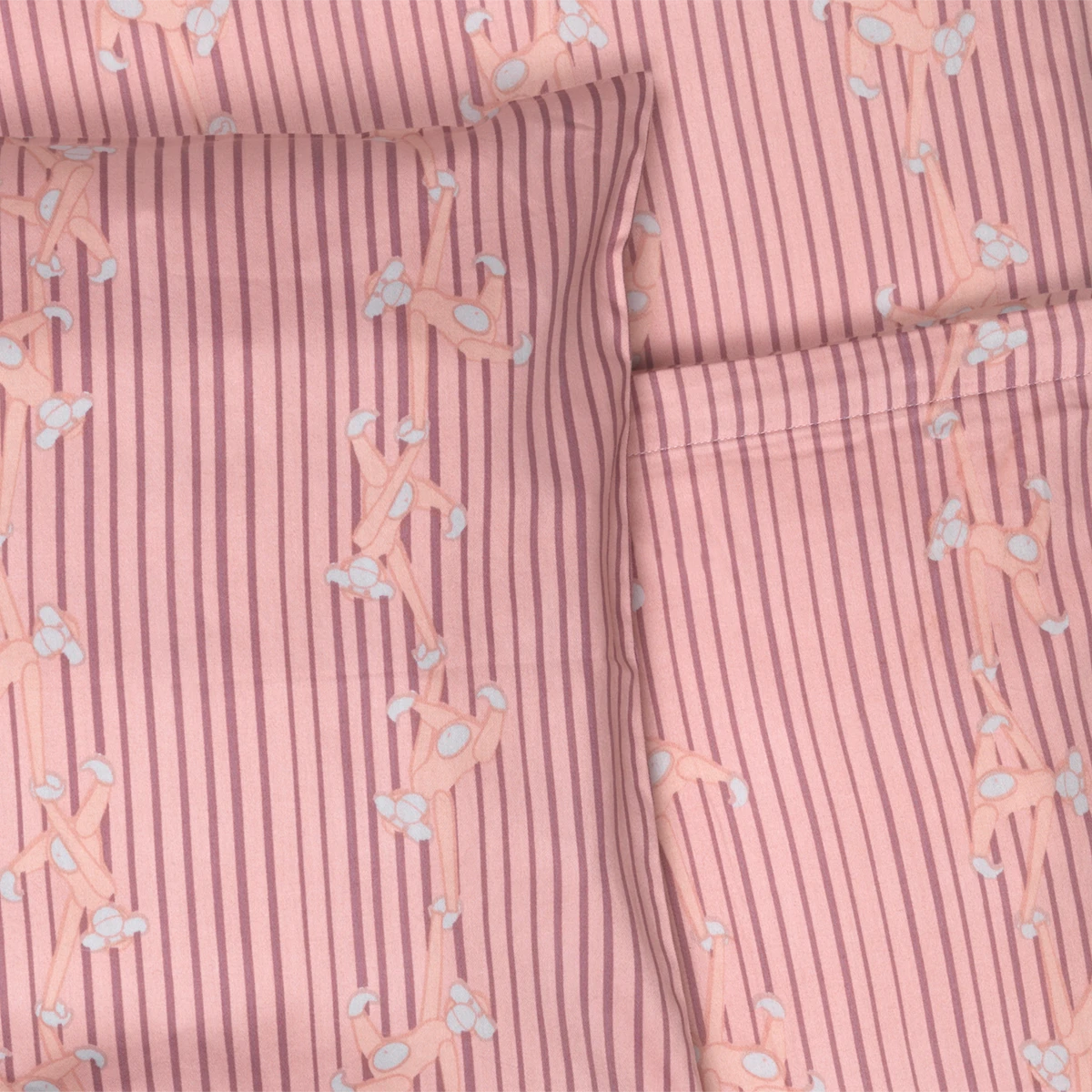 Bed linen Monkey baby 70x100cm DK from Kay Bojesen in Rose color, made of Cotton sateen