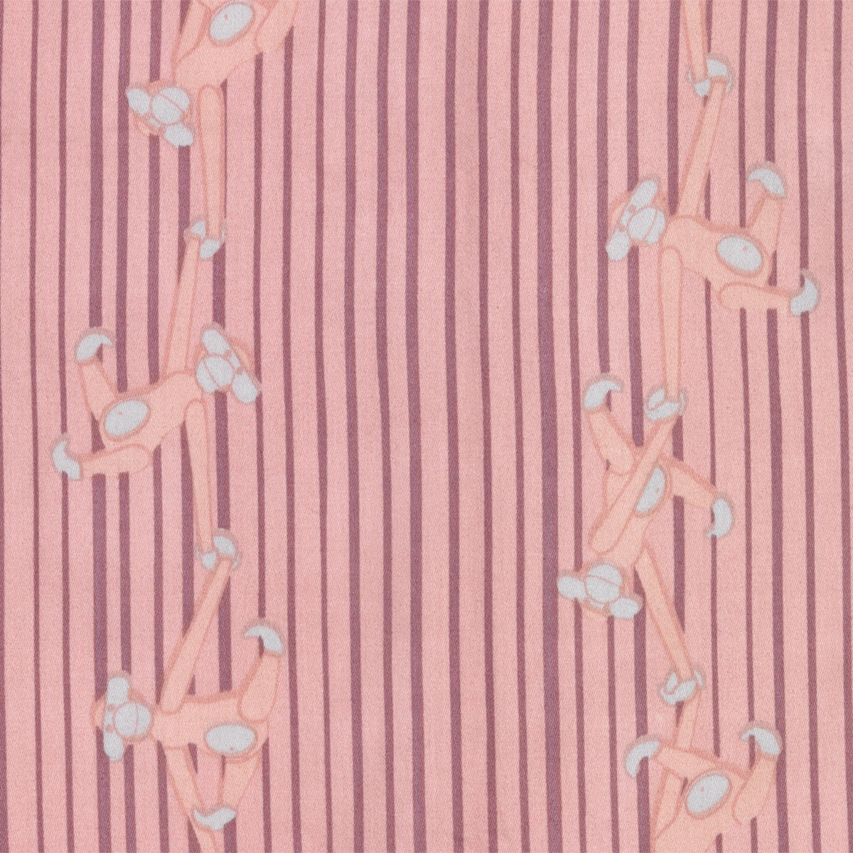 Bed linen Monkey baby 70x100cm DK from Kay Bojesen in Rose color, made of Cotton sateen