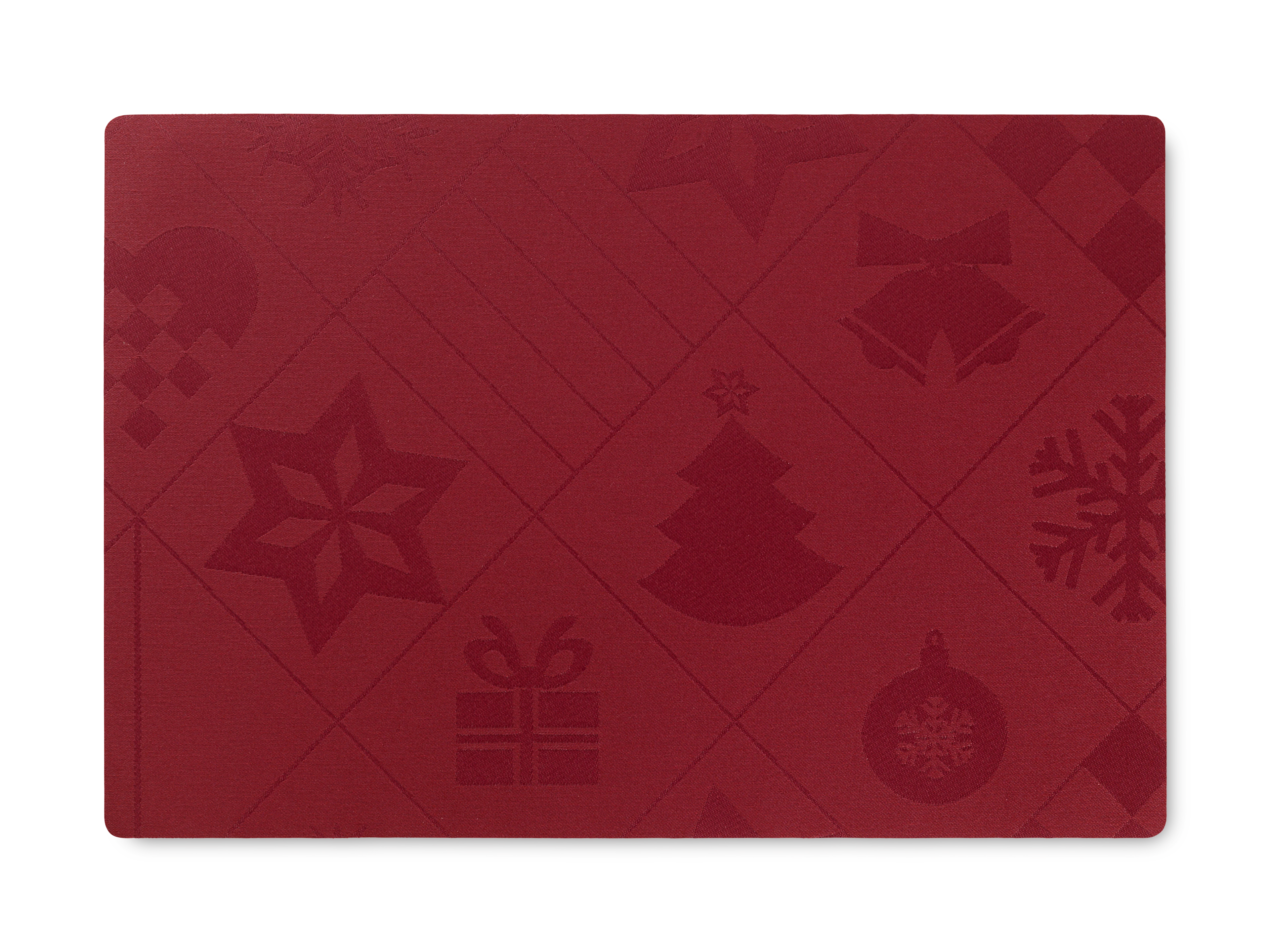 Natale Place mat 43x30 cm from Rosendahl in Red color, made of Cotton blend