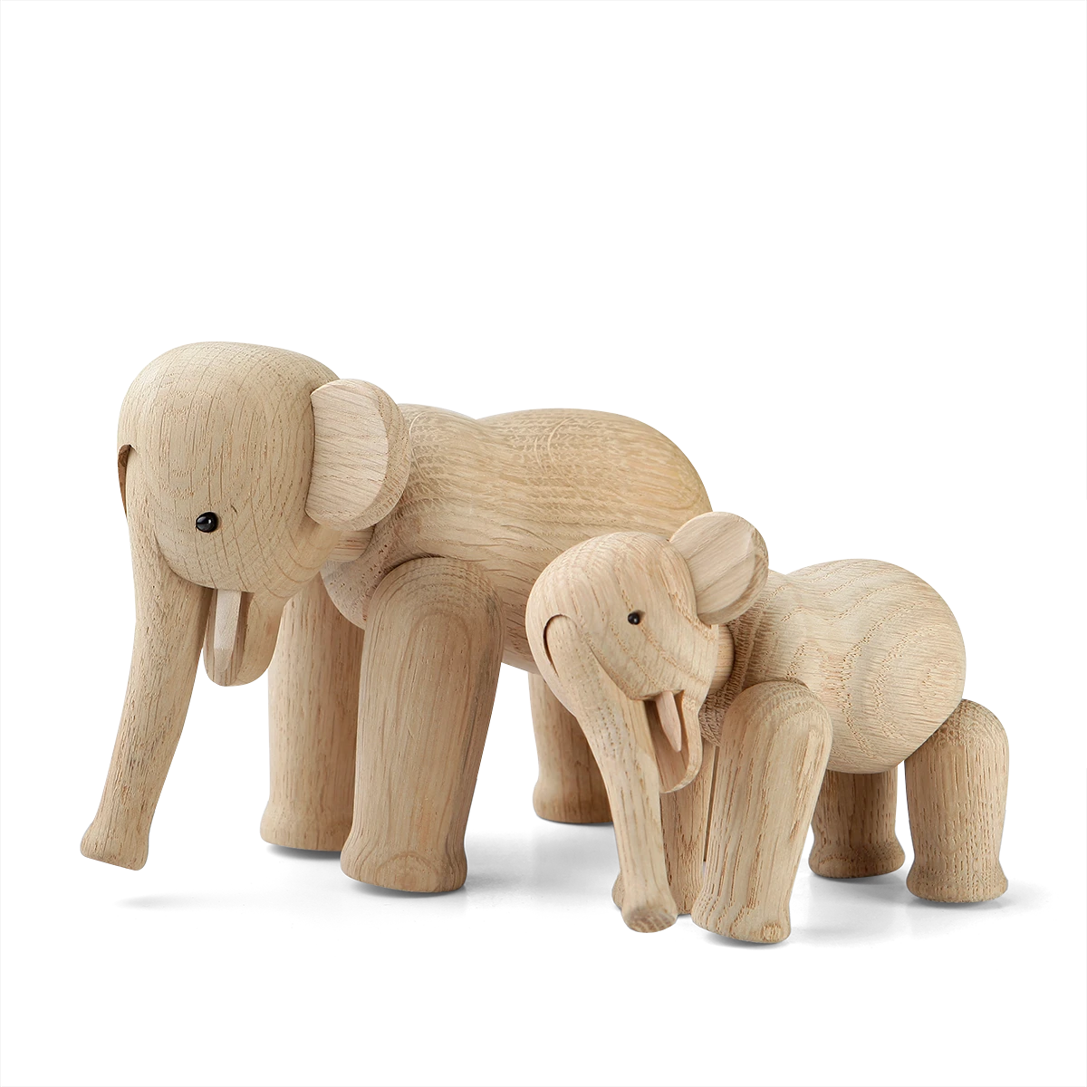 Elefant mini från Kay Bojesen i färgen Ek, tillverkad av Trä