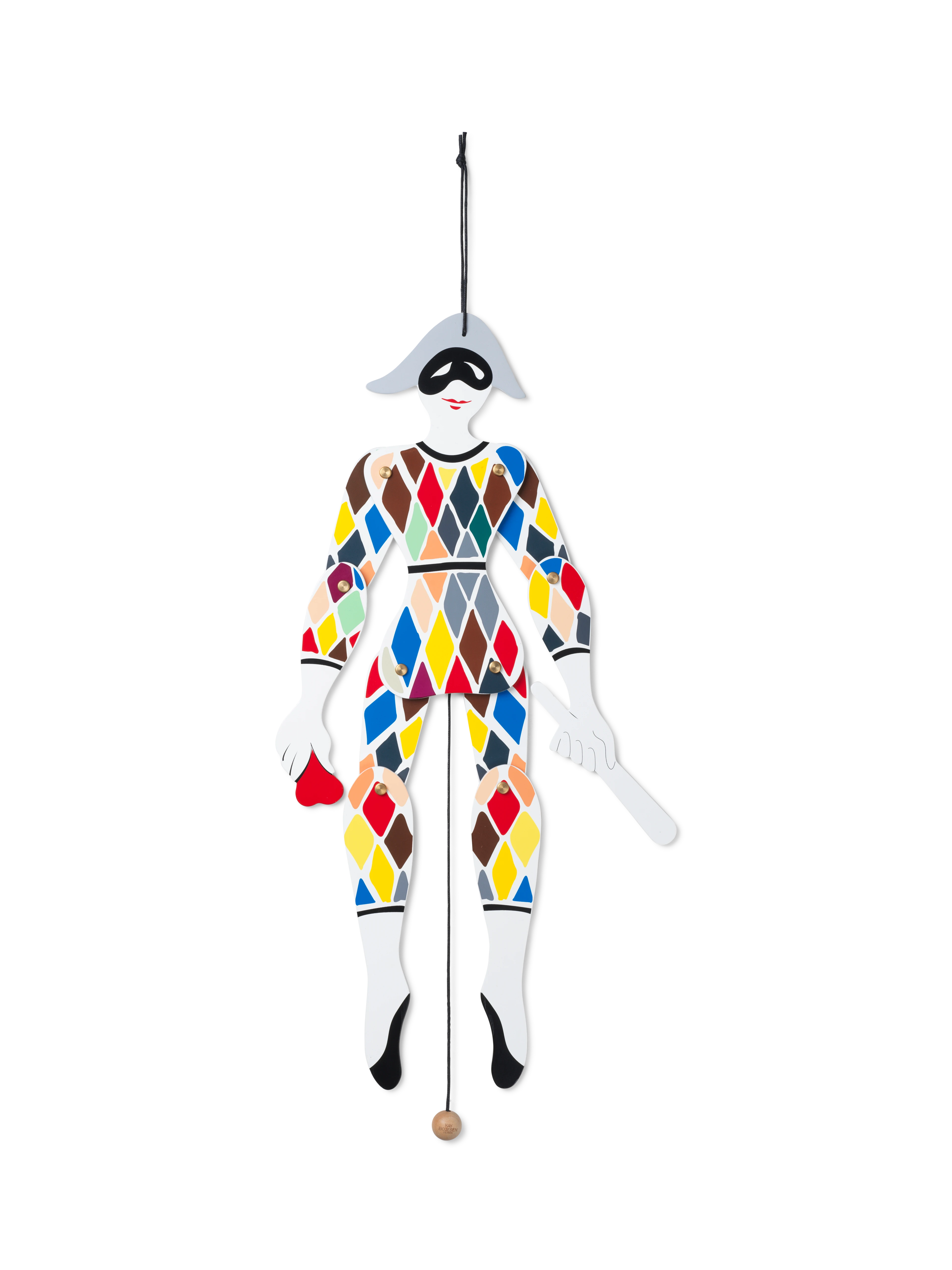 Harlekin Sprellemann H51 fra Kay Bojesen i fargen Multi, laget av Tre