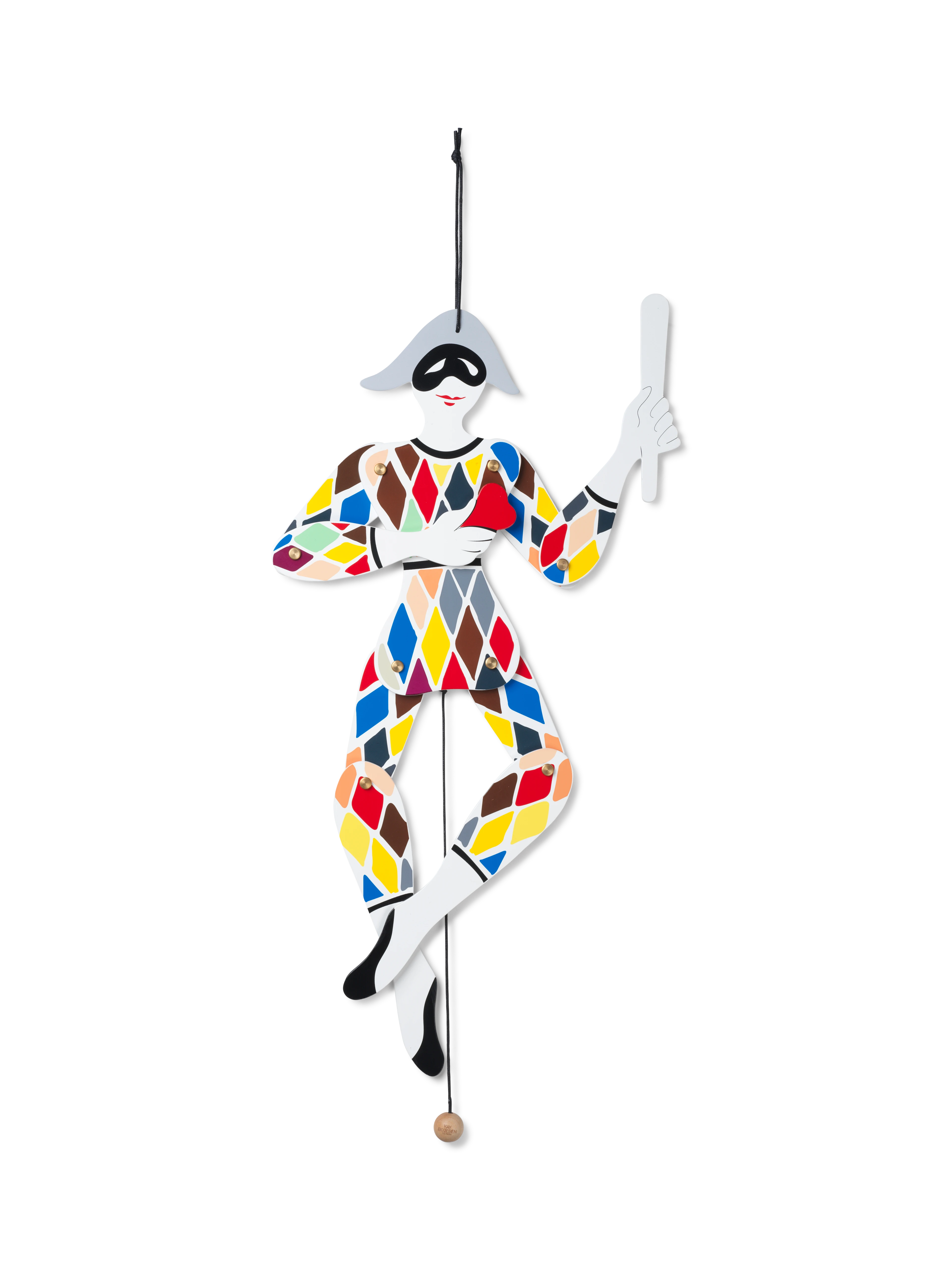 Harlekin Sprellemann H51 fra Kay Bojesen i fargen Multi, laget av Tre