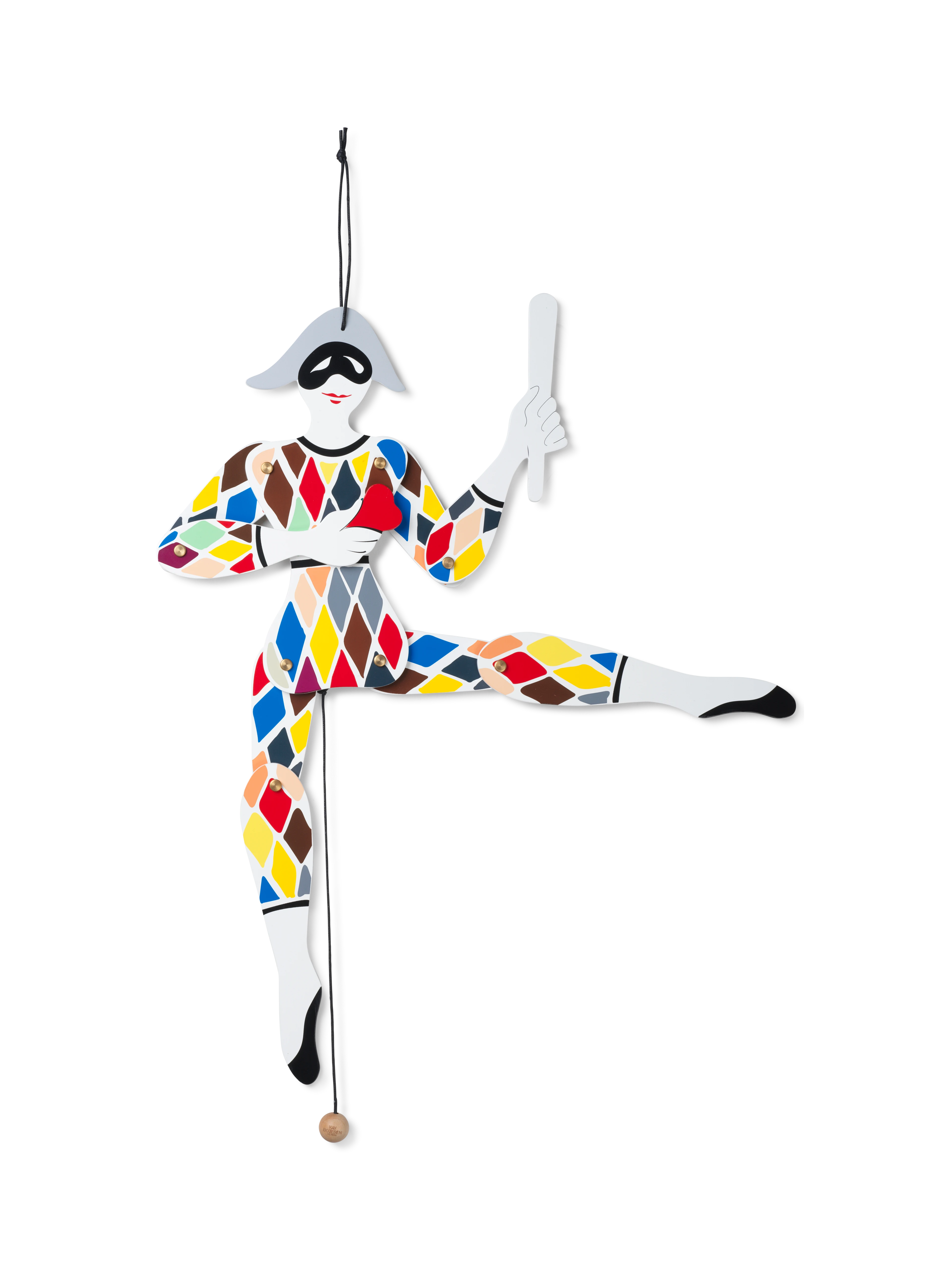 Harlekin Sprellemann H51 fra Kay Bojesen i fargen Multi, laget av Tre