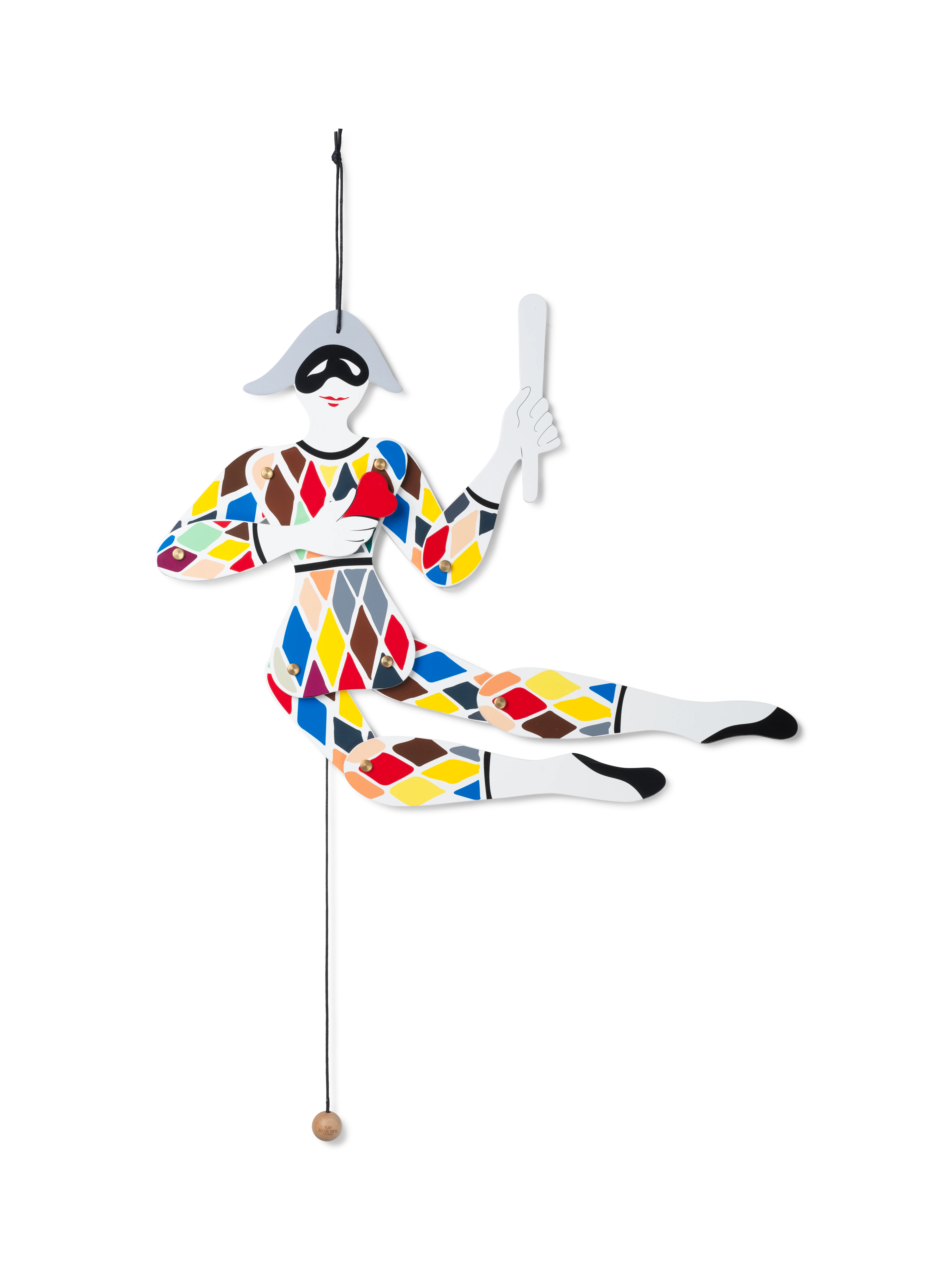 Harlekin Sprellemann H51 fra Kay Bojesen i fargen Multi, laget av Tre