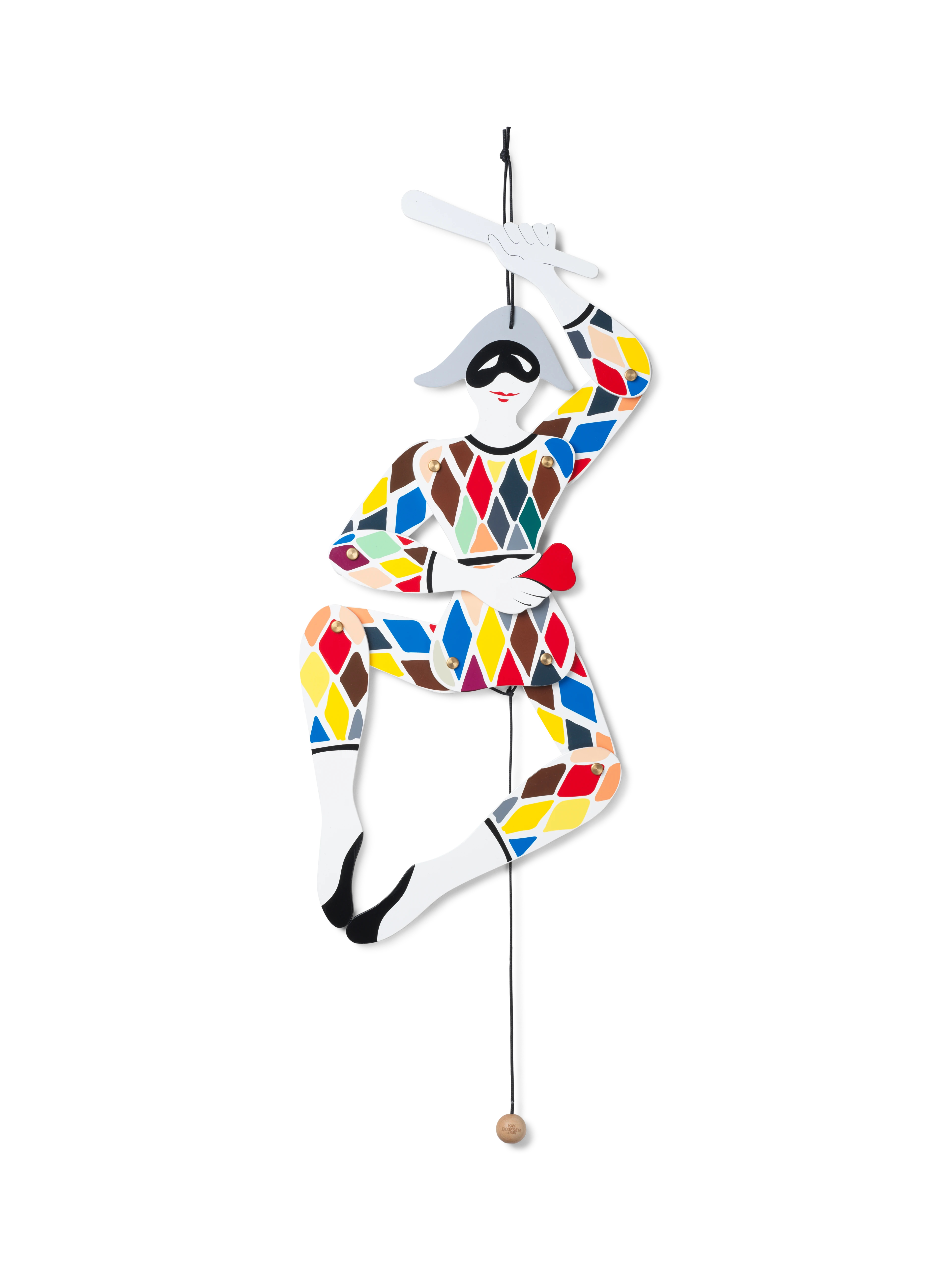 Harlekin Sprellemann H51 fra Kay Bojesen i fargen Multi, laget av Tre