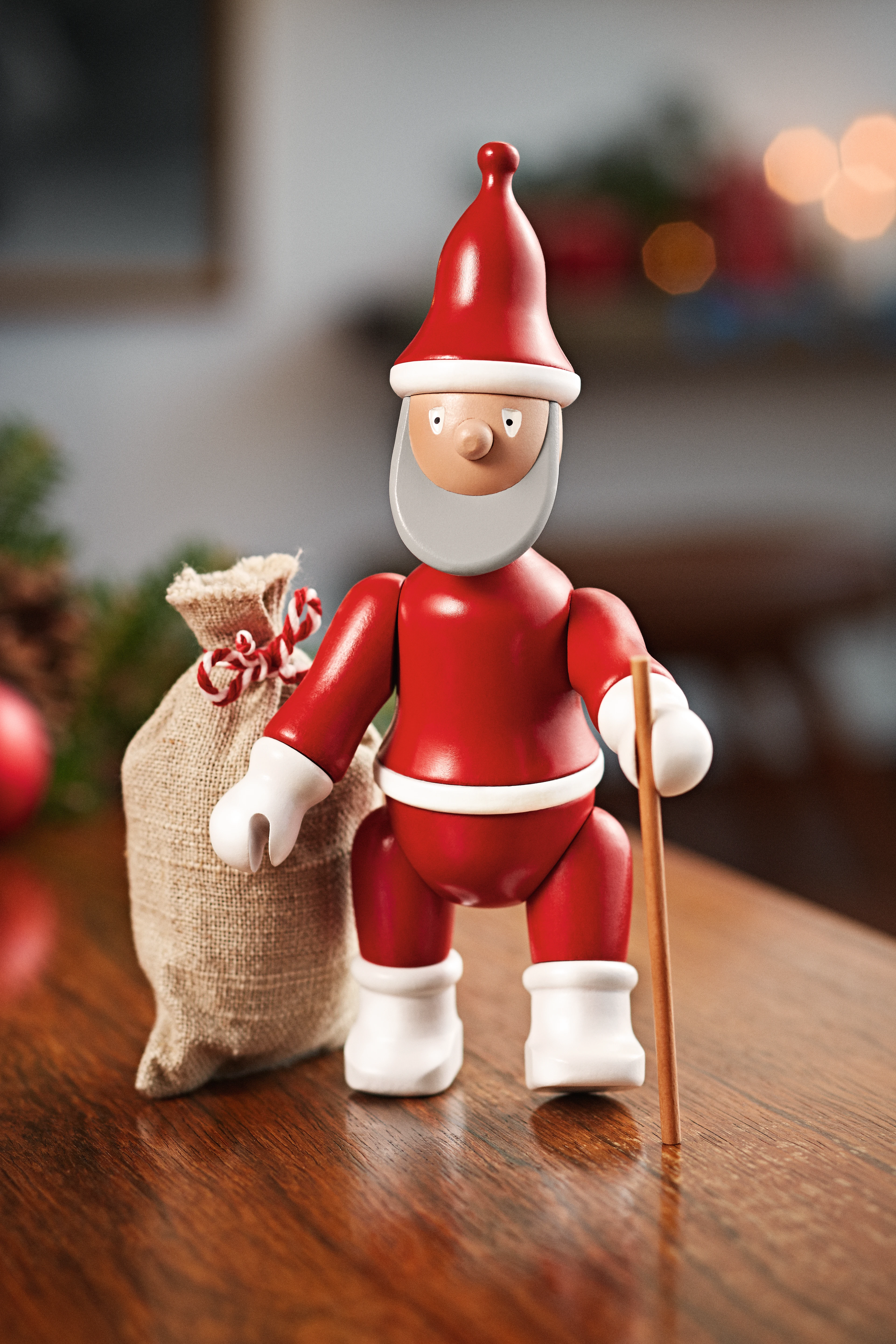 Kay Bojesen Santa Claus H19.5 cm in Red/White