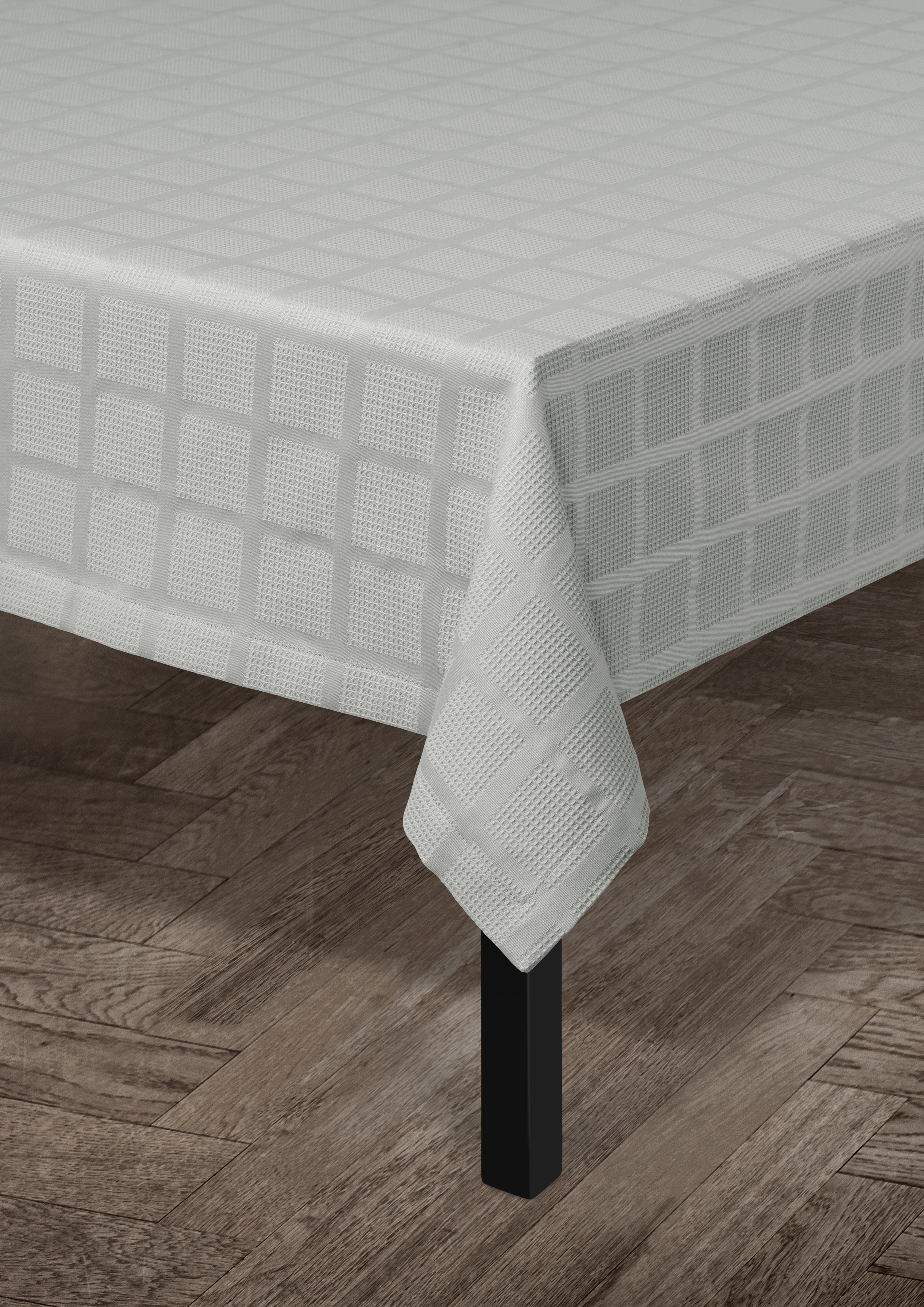 Damaskduk 150x220 cm fra JUNA i fargen Grå, laget av Bomull