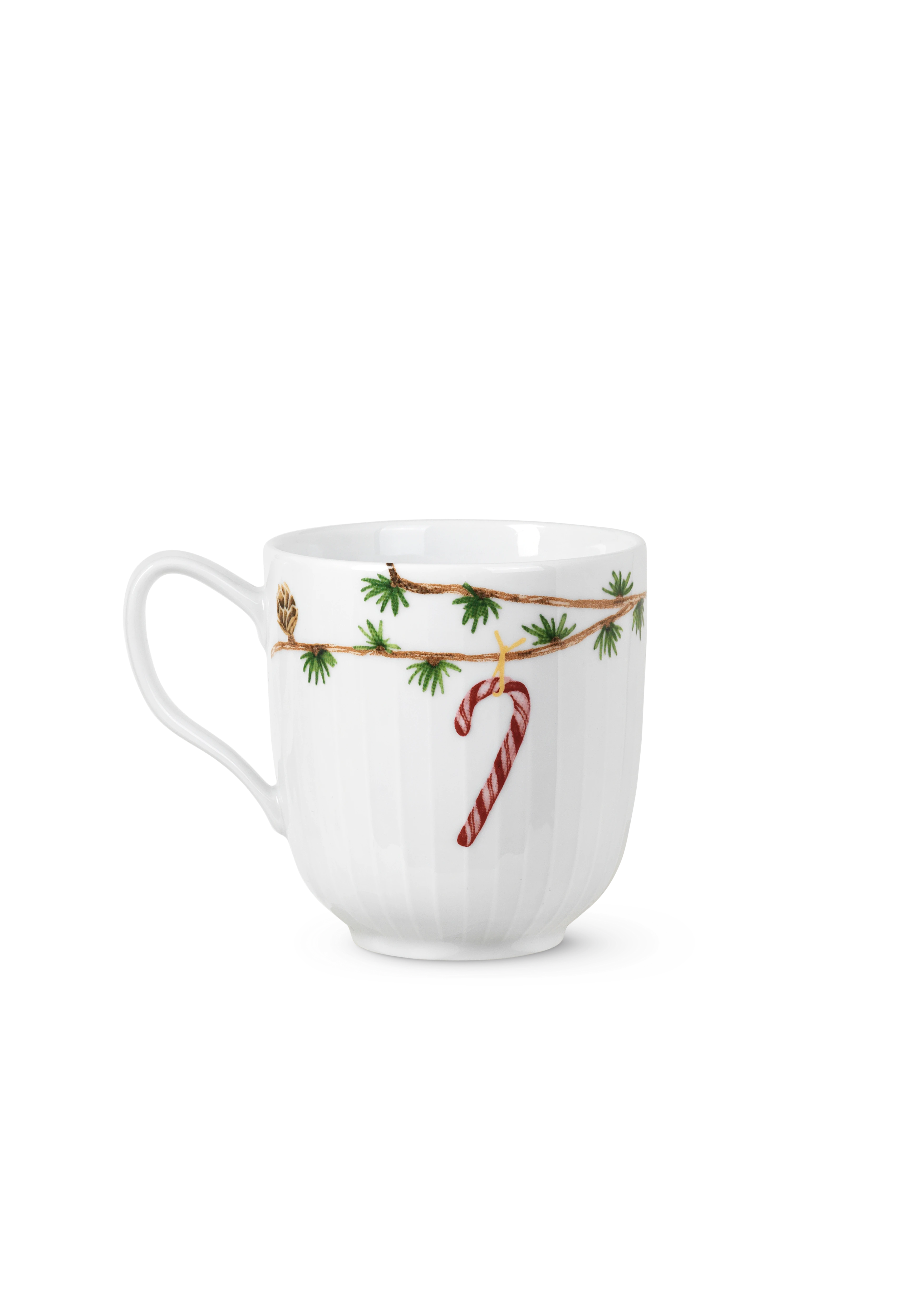 Becher 2019 33 cl von Kähler in der Farbe Weiss mit Dekoration, hergestellt aus Keramik