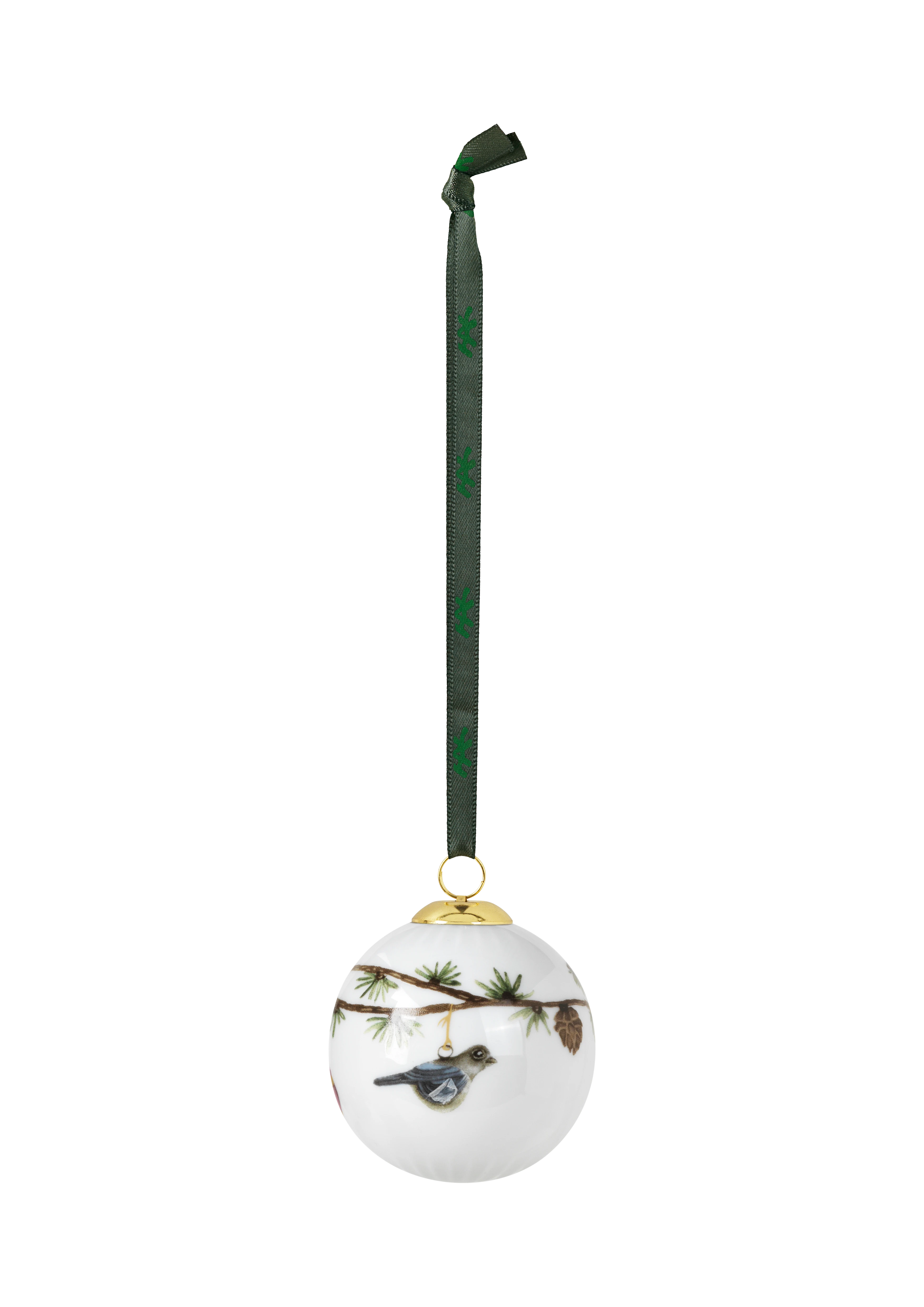 Bauble 2019 Ø6 cm from Kähler  in White w. deco color, made of Ceramics