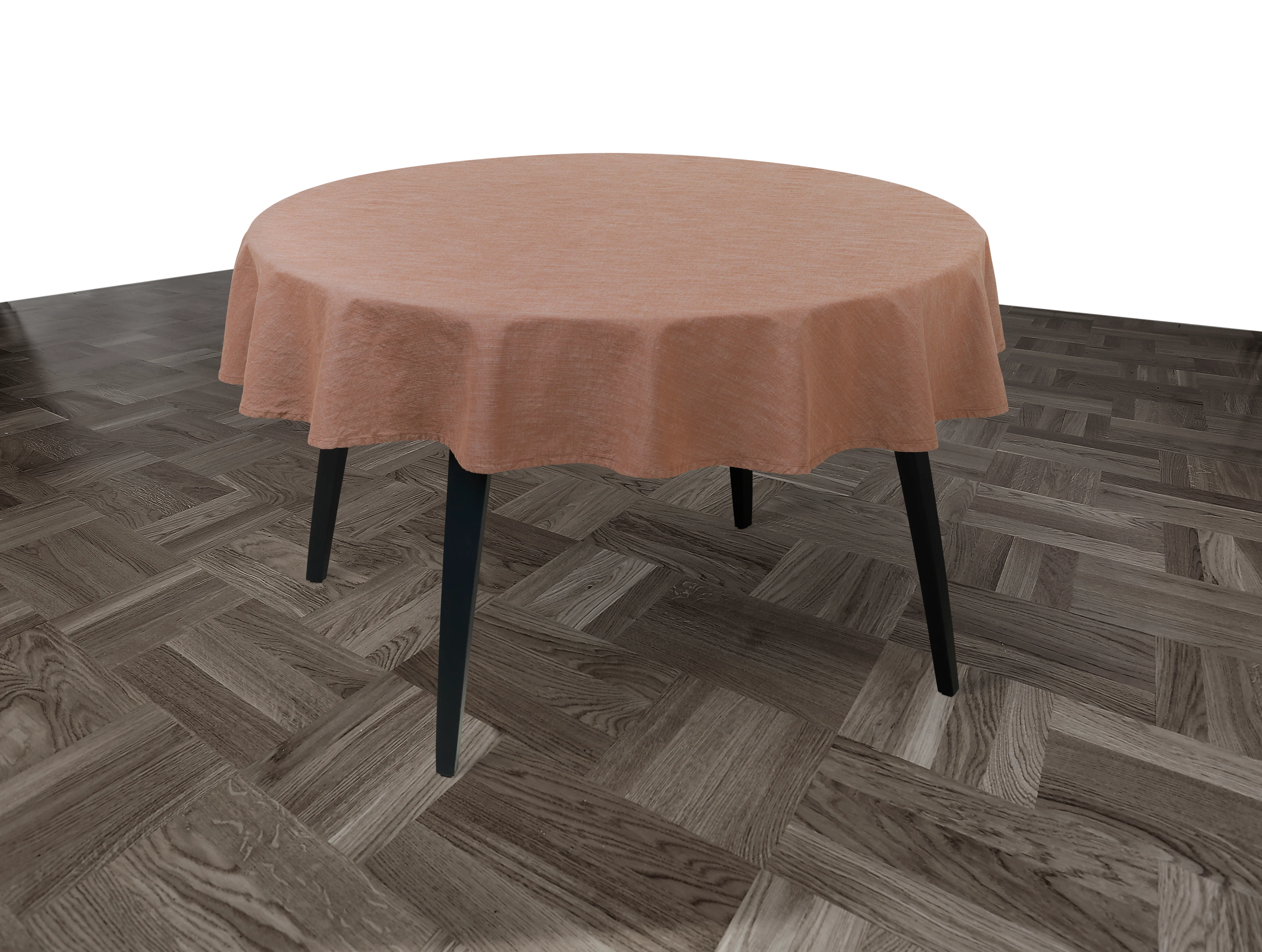 Tablecloth round Ø170 cm from JUNA in Dusty red color, made of Cotton