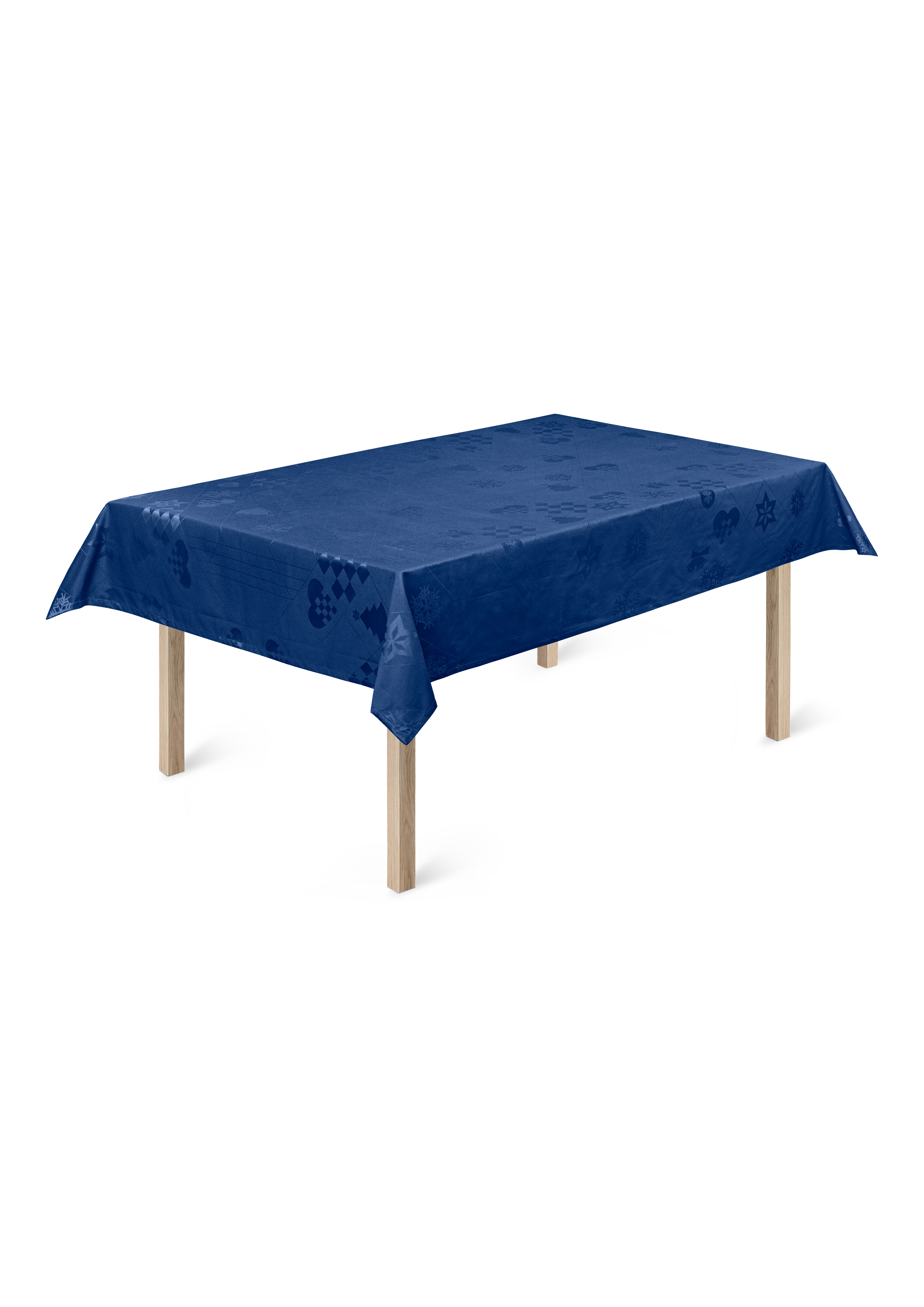 Natale Damast-Tischdecke 150x220 cm