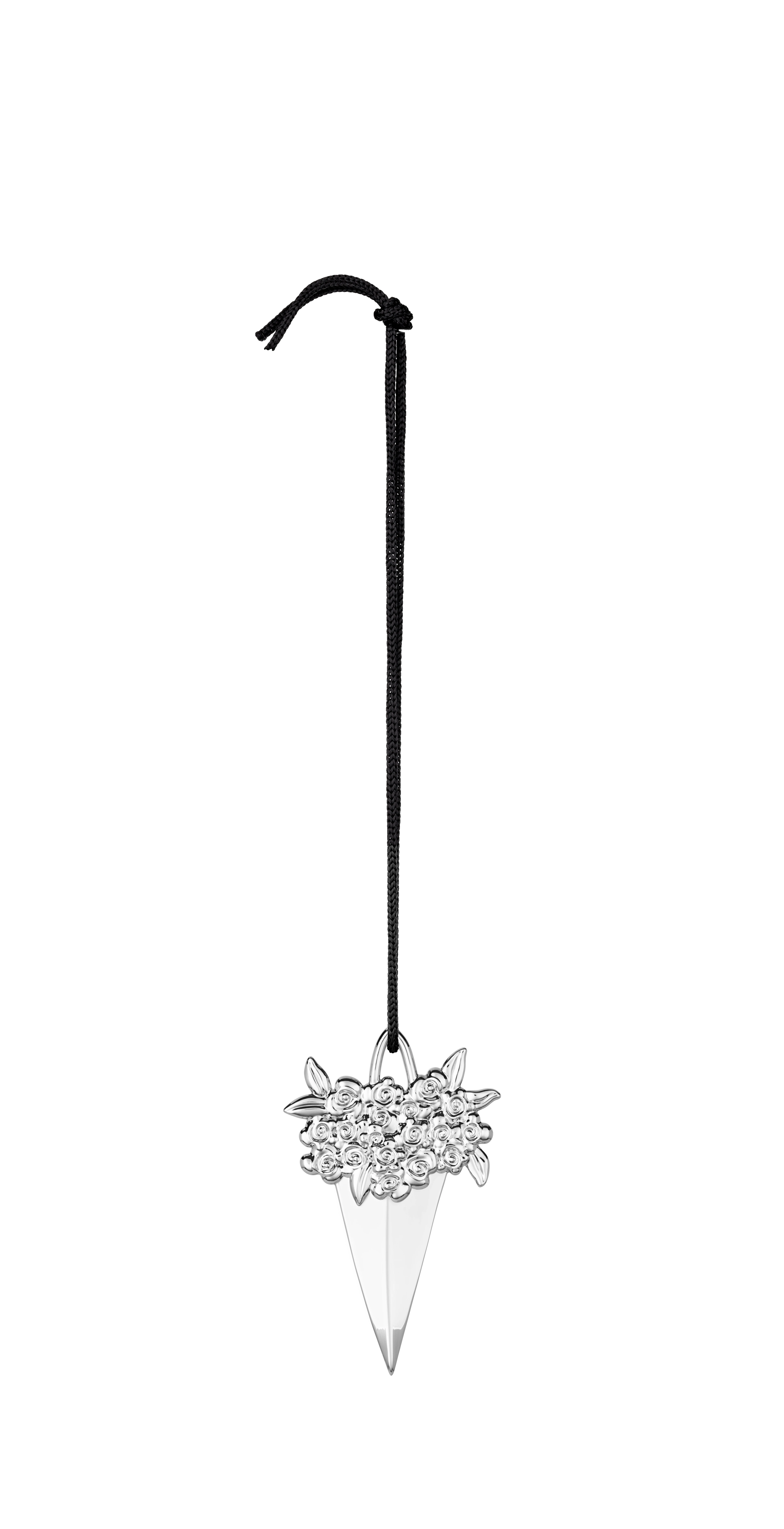 Paper cone H8.5 from Rosendahl in Silver Plated color, made of Metal