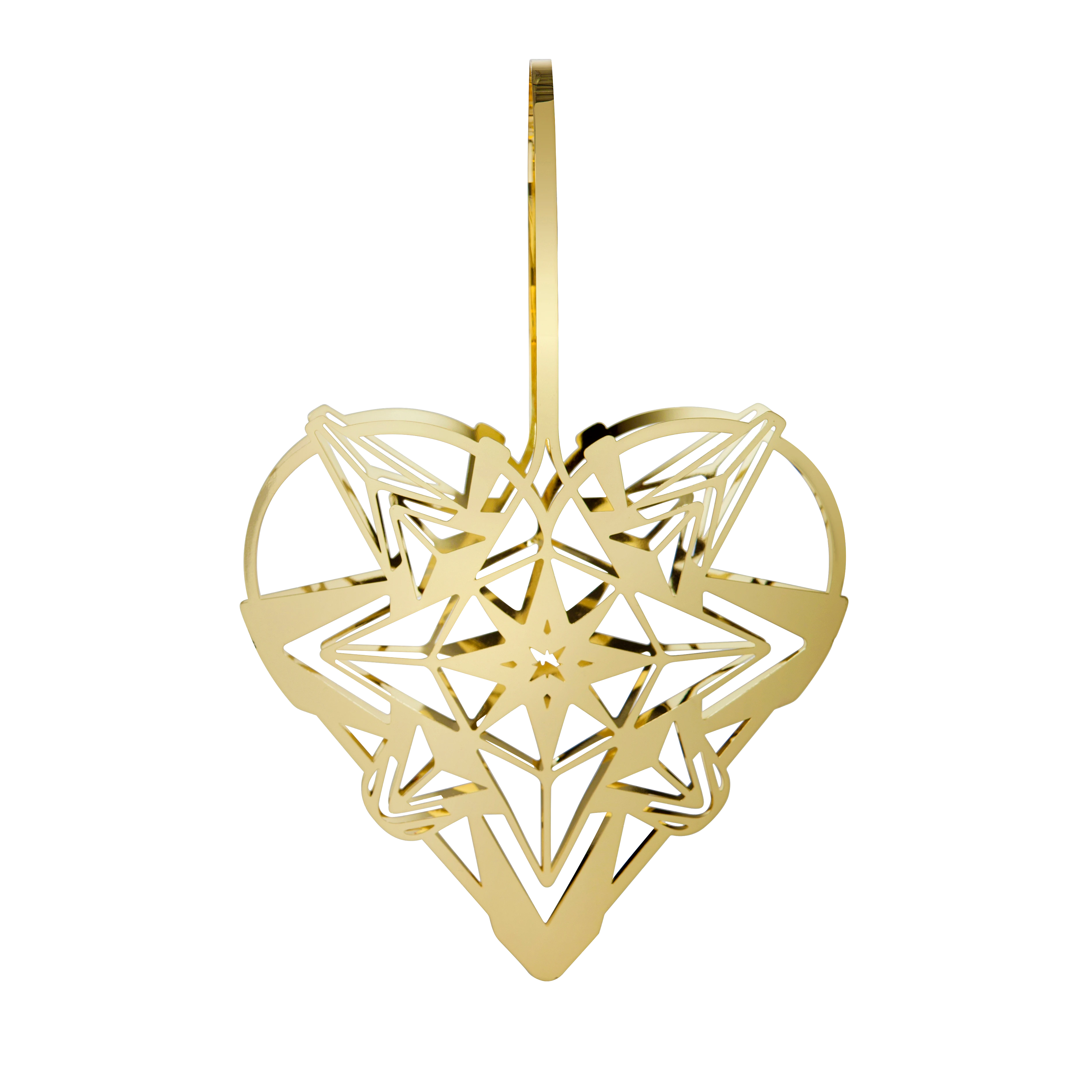 Hjerte H25.6 fra Rosendahl i fargen Forgylt, laget av Metall