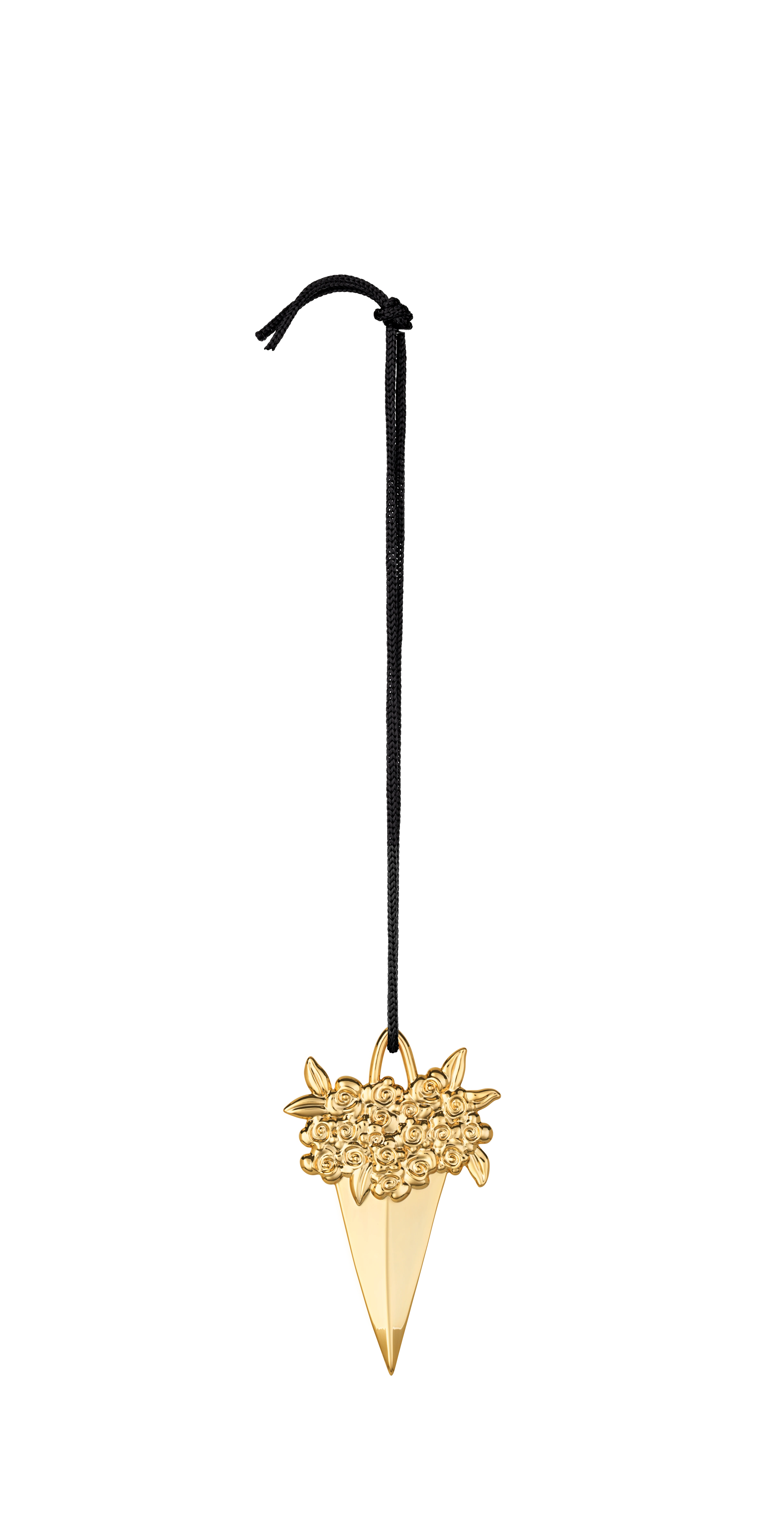 Paper cone H8.5 from Rosendahl in Gold Plated color, made of Metal