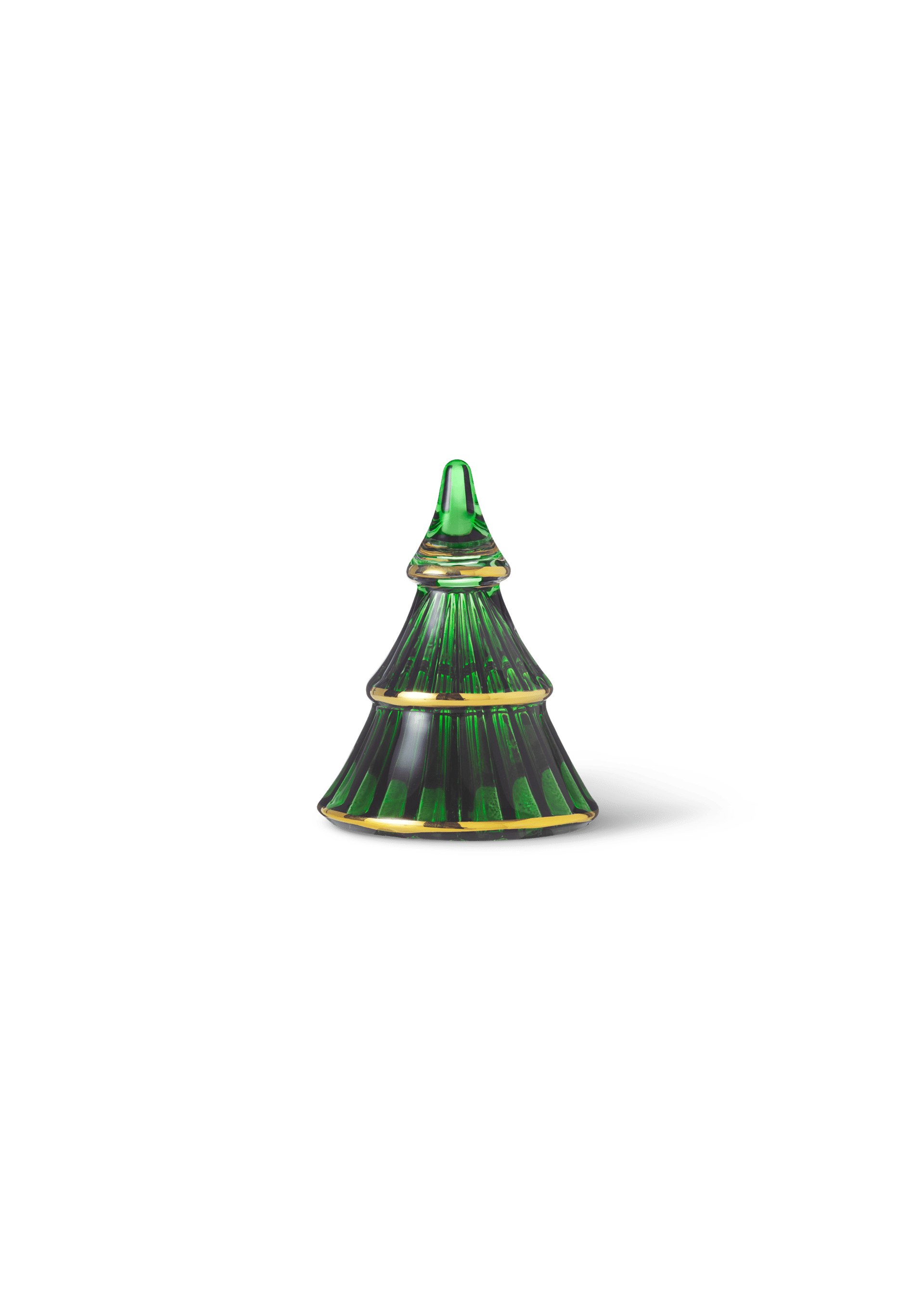 Holmegaard Weihnachtsbaum klein in Grün mit Gold