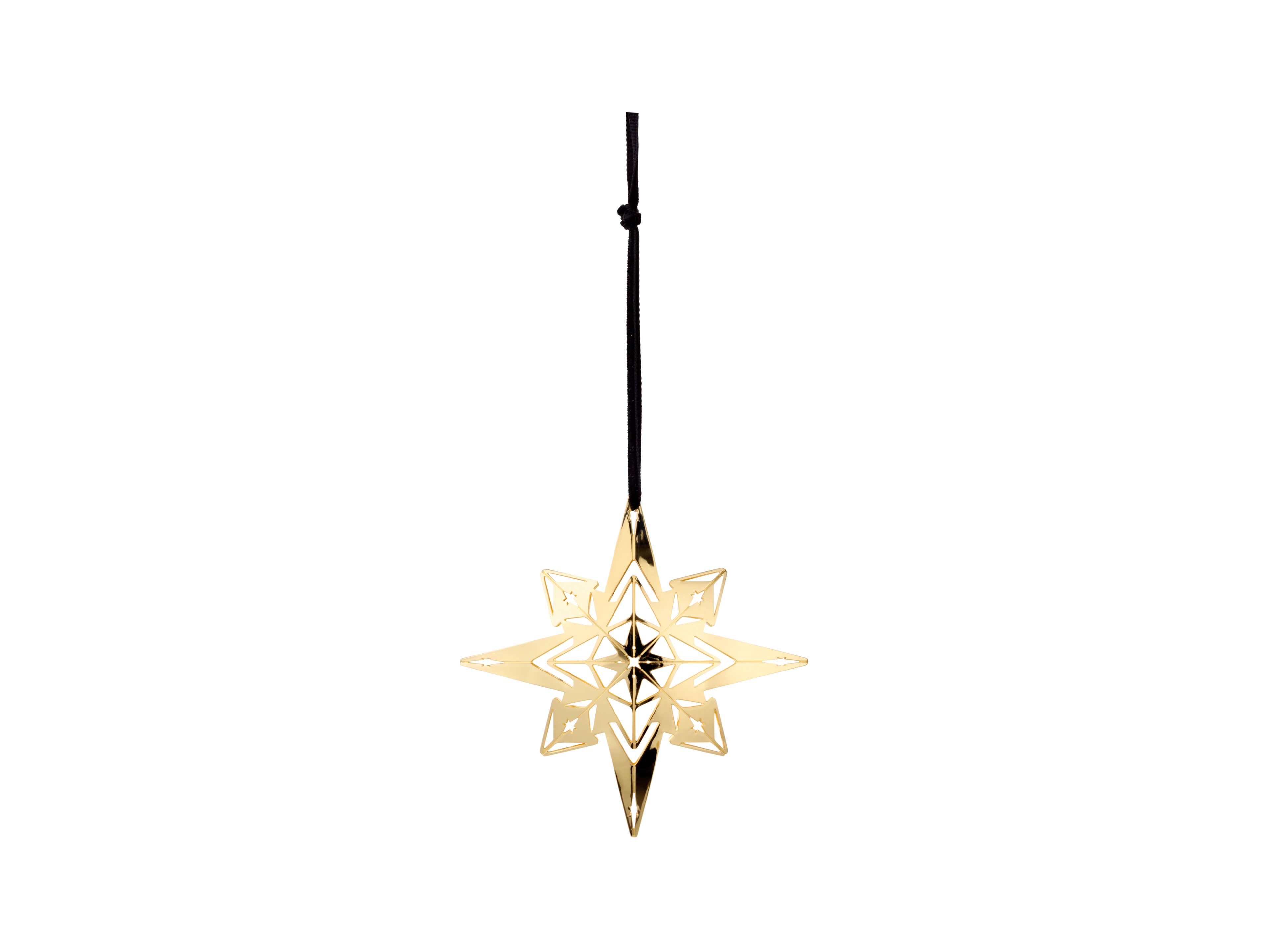 Star Pendant H9.5 from Rosendahl in Gold Plated color, made of Metal