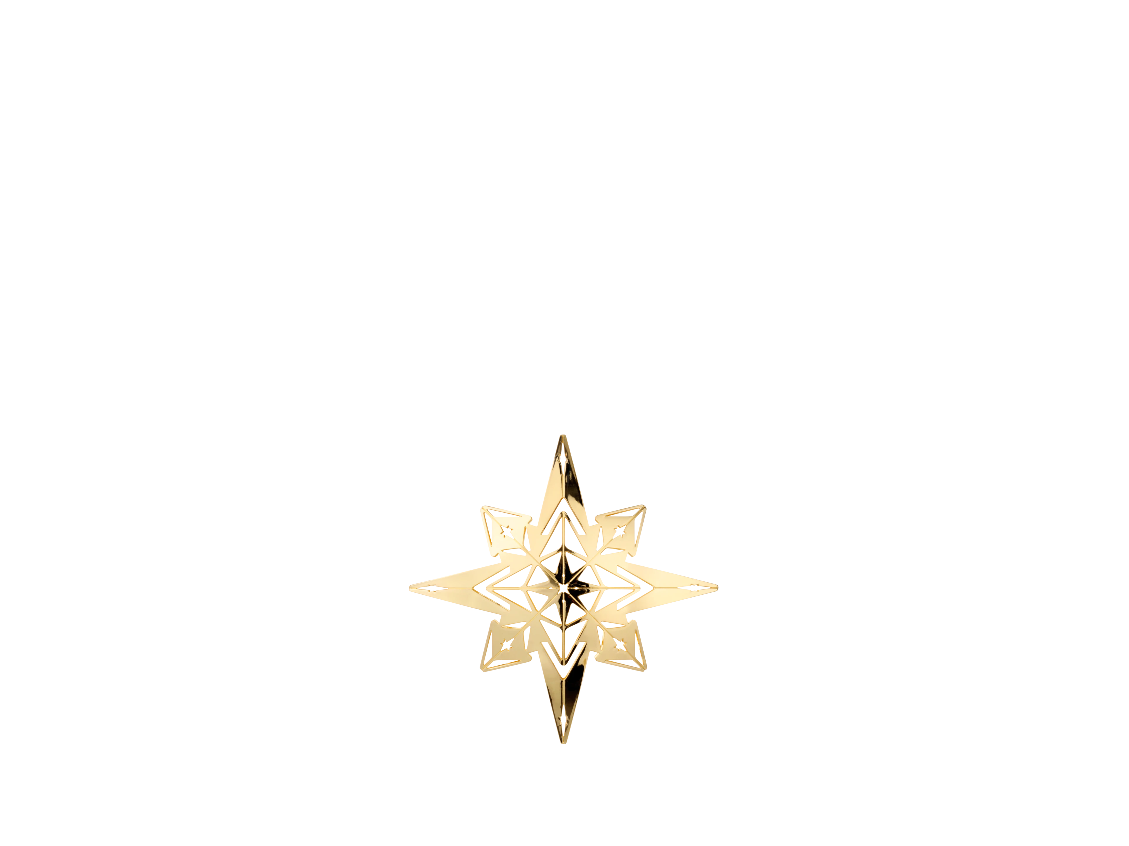 Star Pendant H9.5 from Rosendahl in Gold Plated color, made of Metal