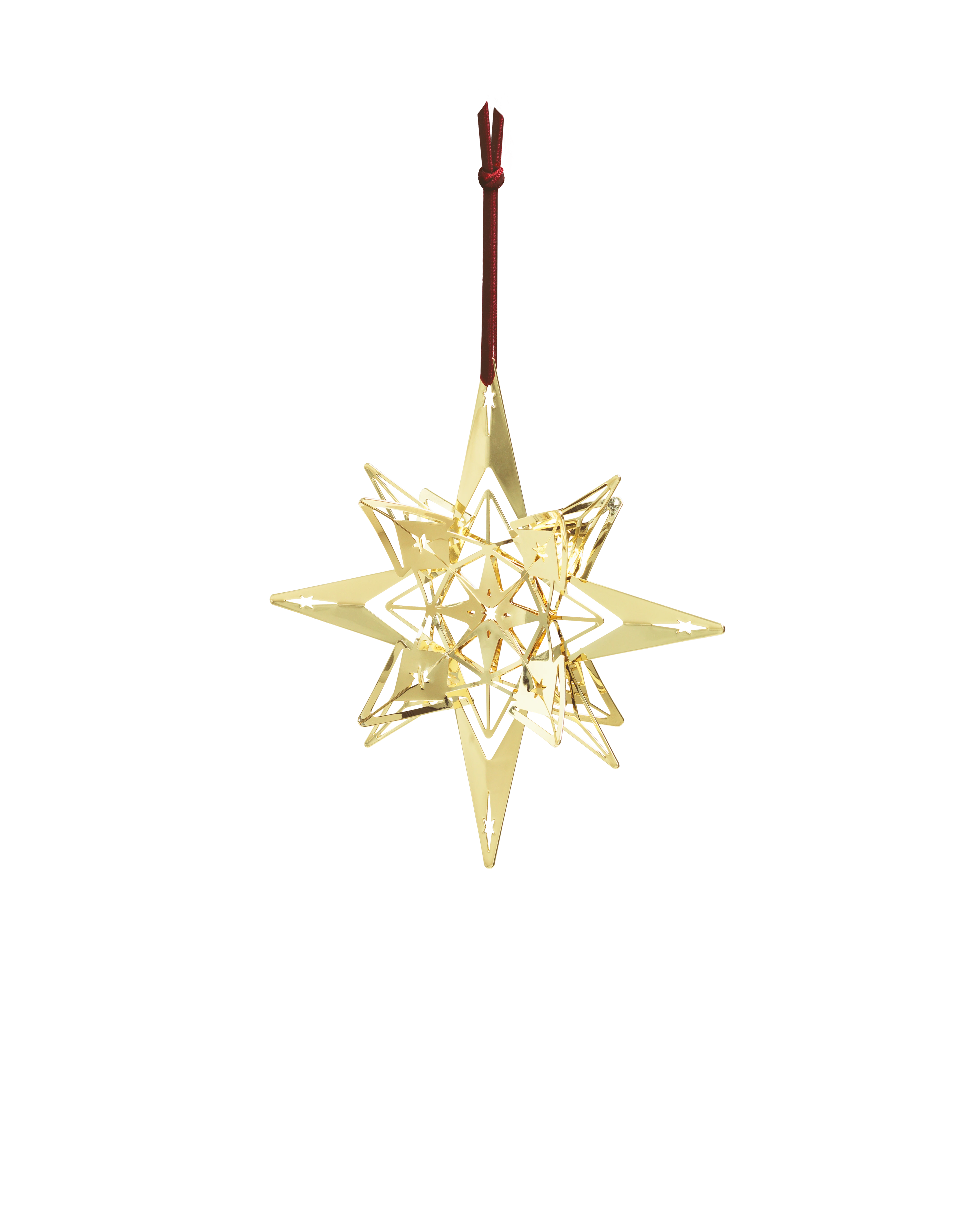 Weihnachtsstern 13 cm vergoldet