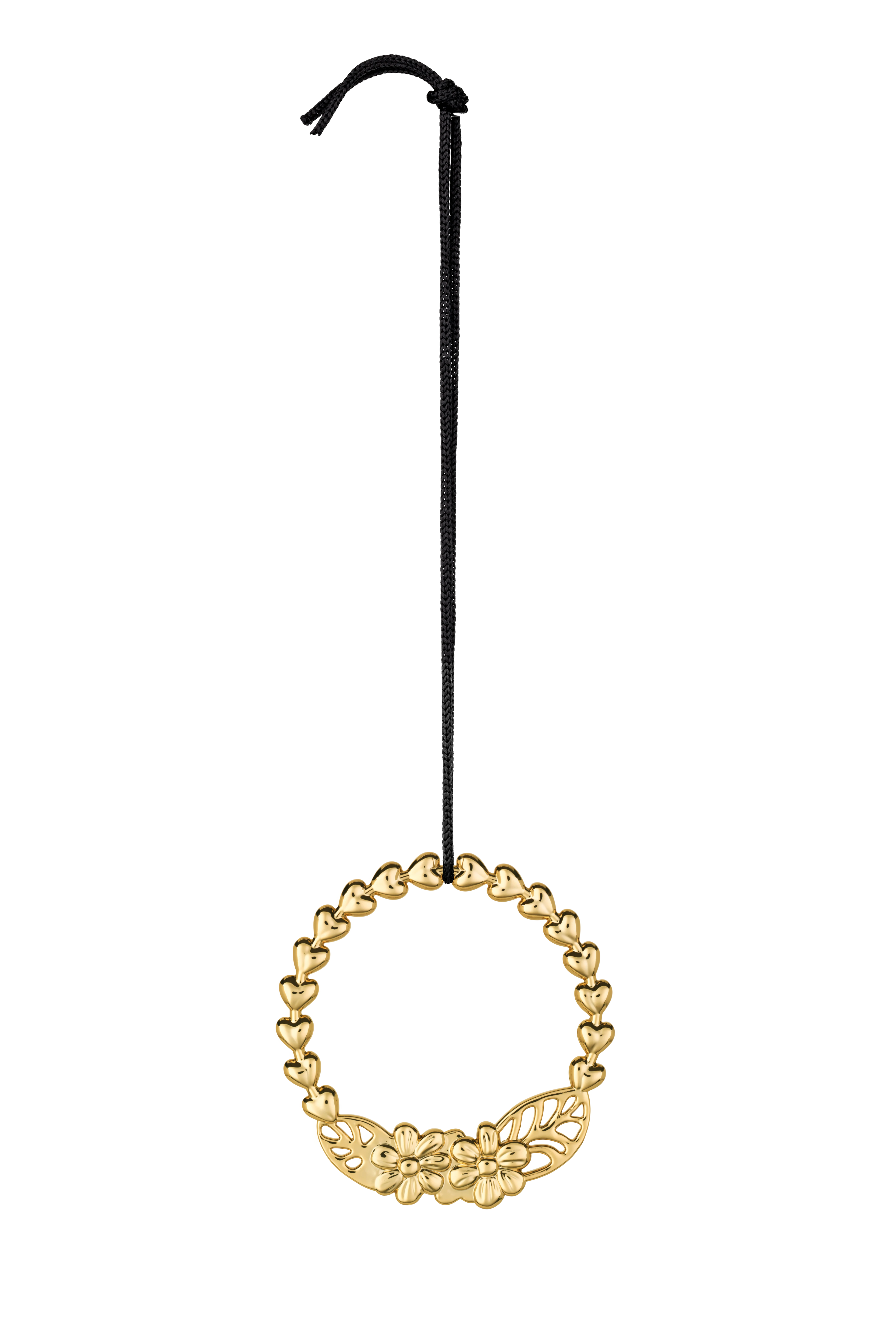 Flower garland H7 from Rosendahl in Gold Plated color, made of Metal