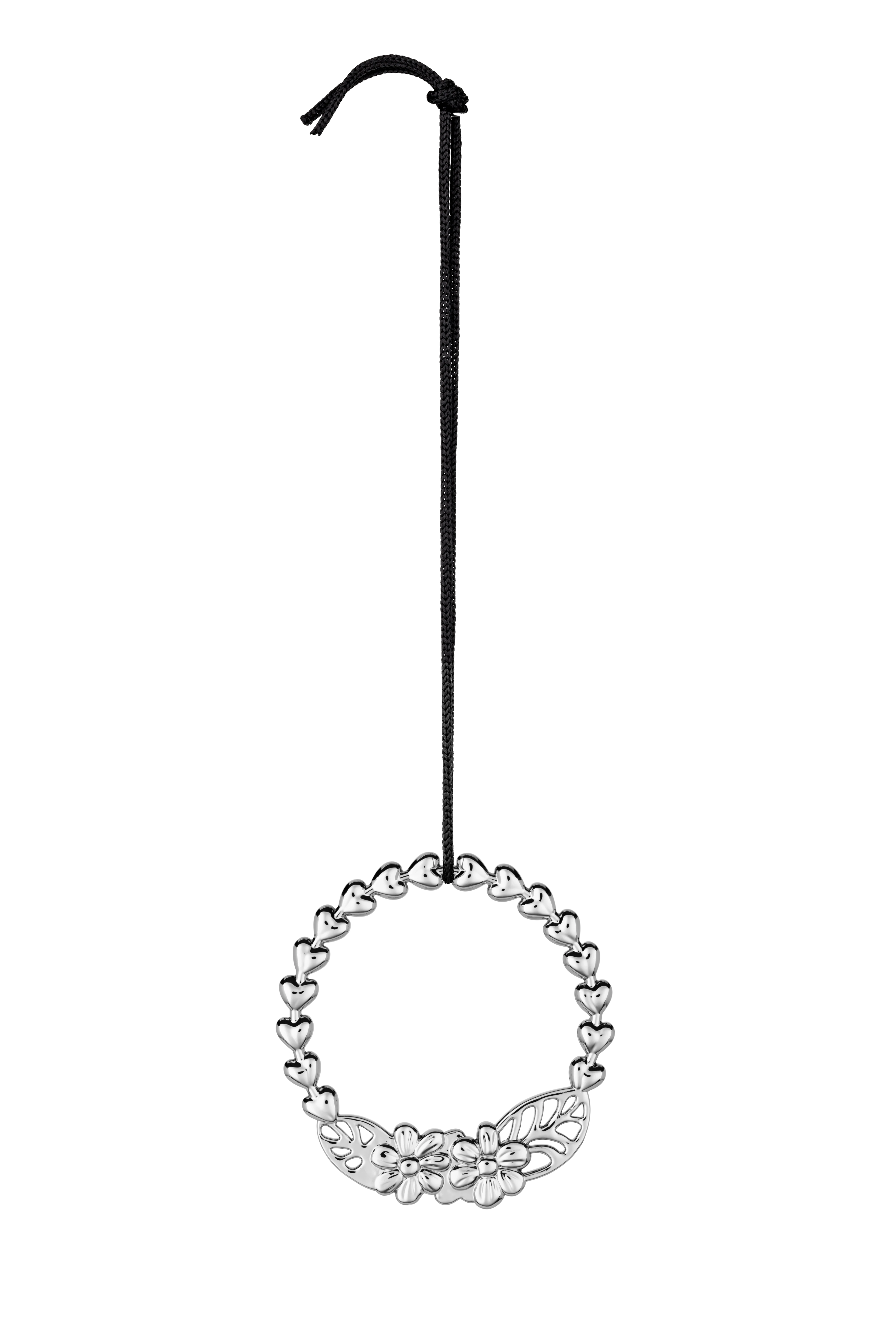 Blomsterkrans H7 fra Rosendahl i fargen Forsølvet, laget av Metall