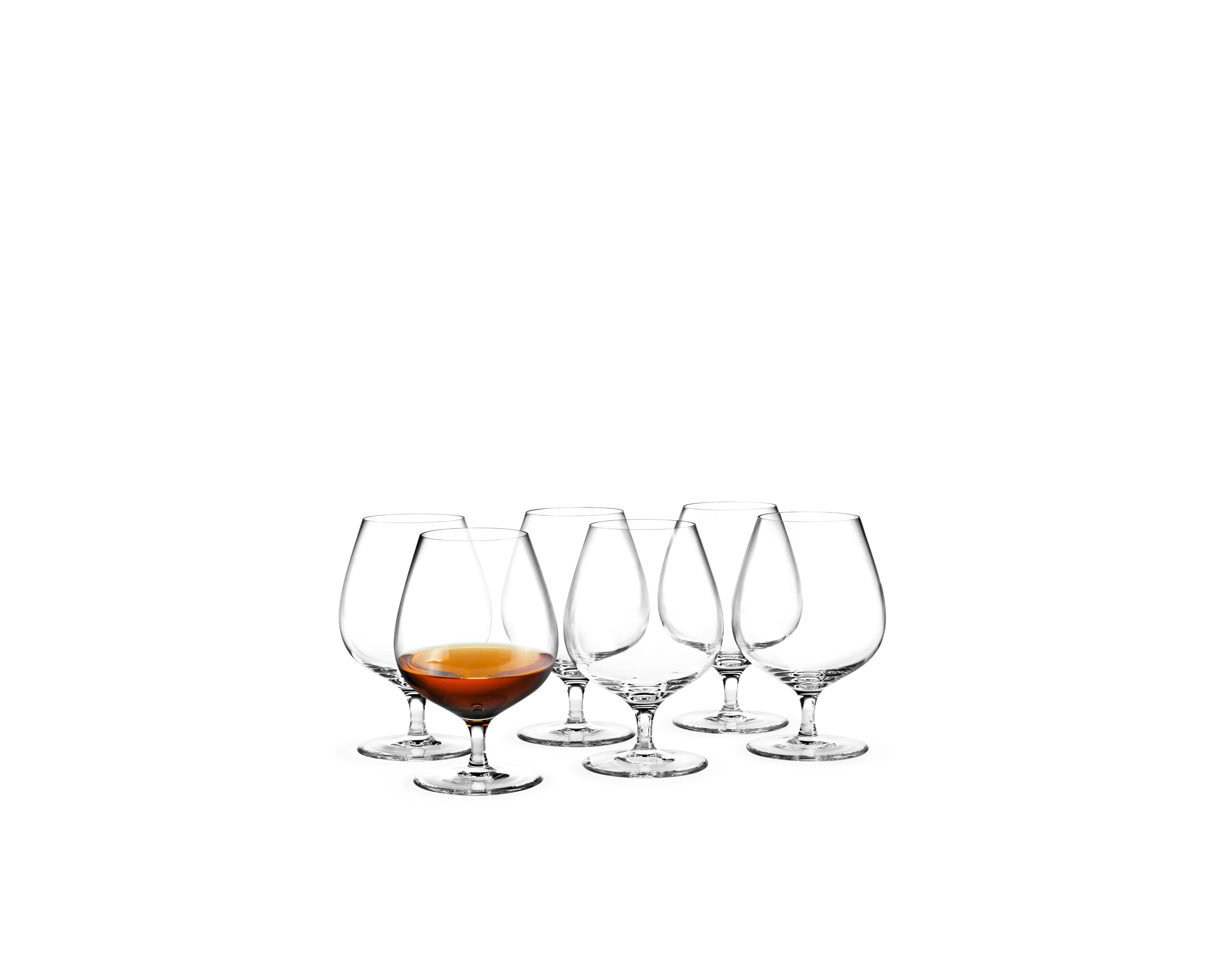 Cognacglas 63 cl 6 stk. fra Holmegaard i farven Klar, lavet af Glas