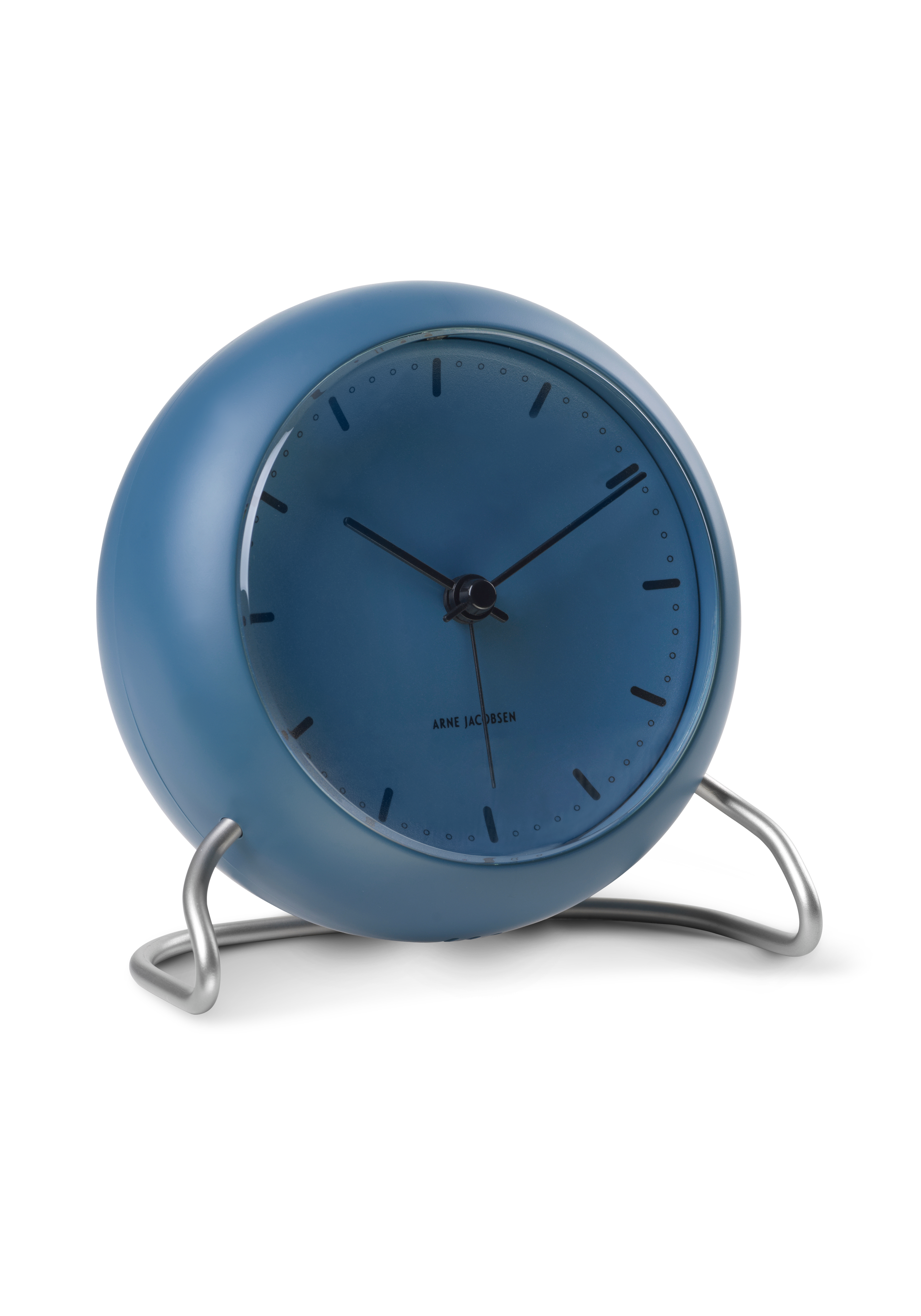 Arne Jacobsen City Hall Table clock Ø11 cm stone blue