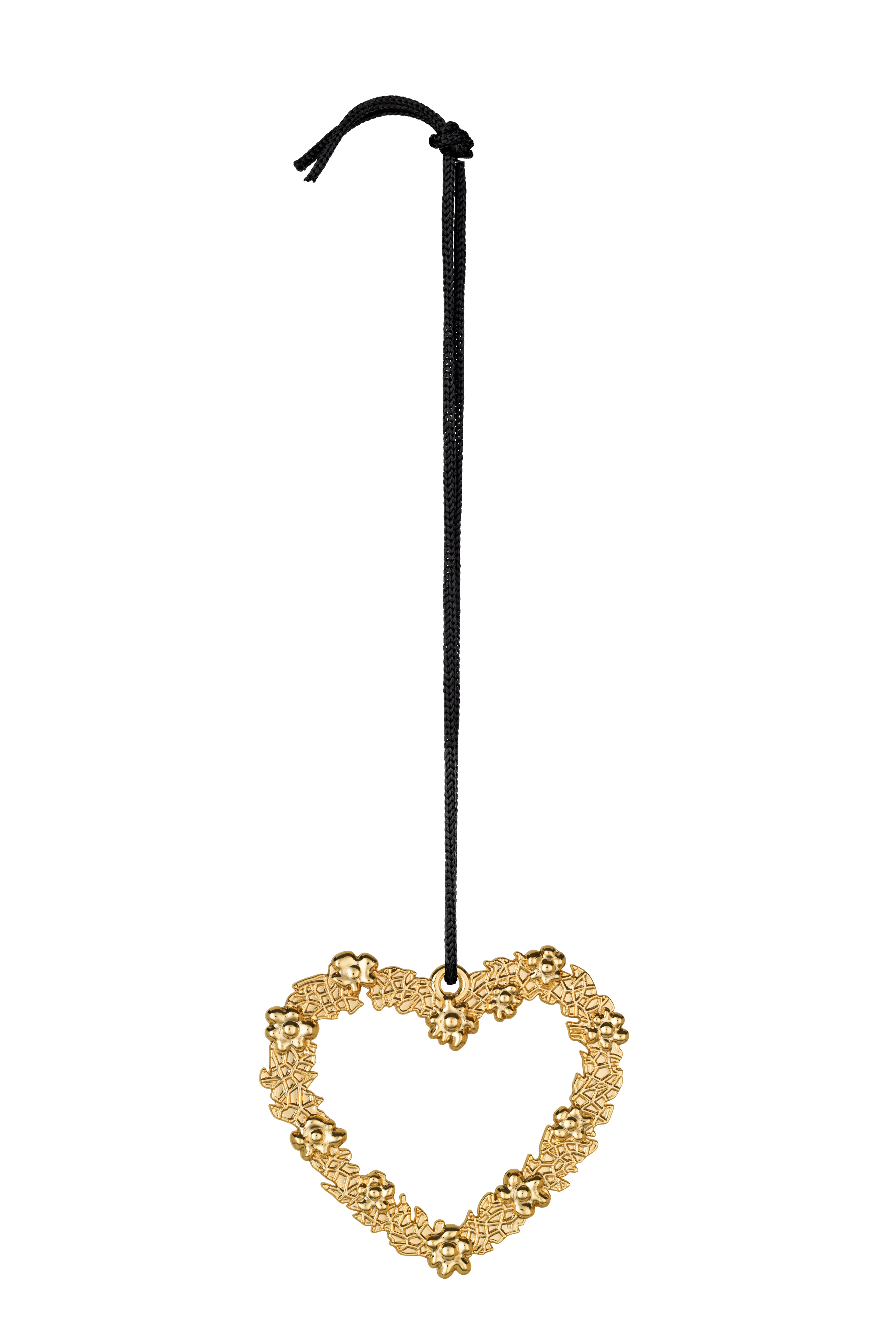 Flower heart H7 from Rosendahl in Gold Plated color, made of Metal