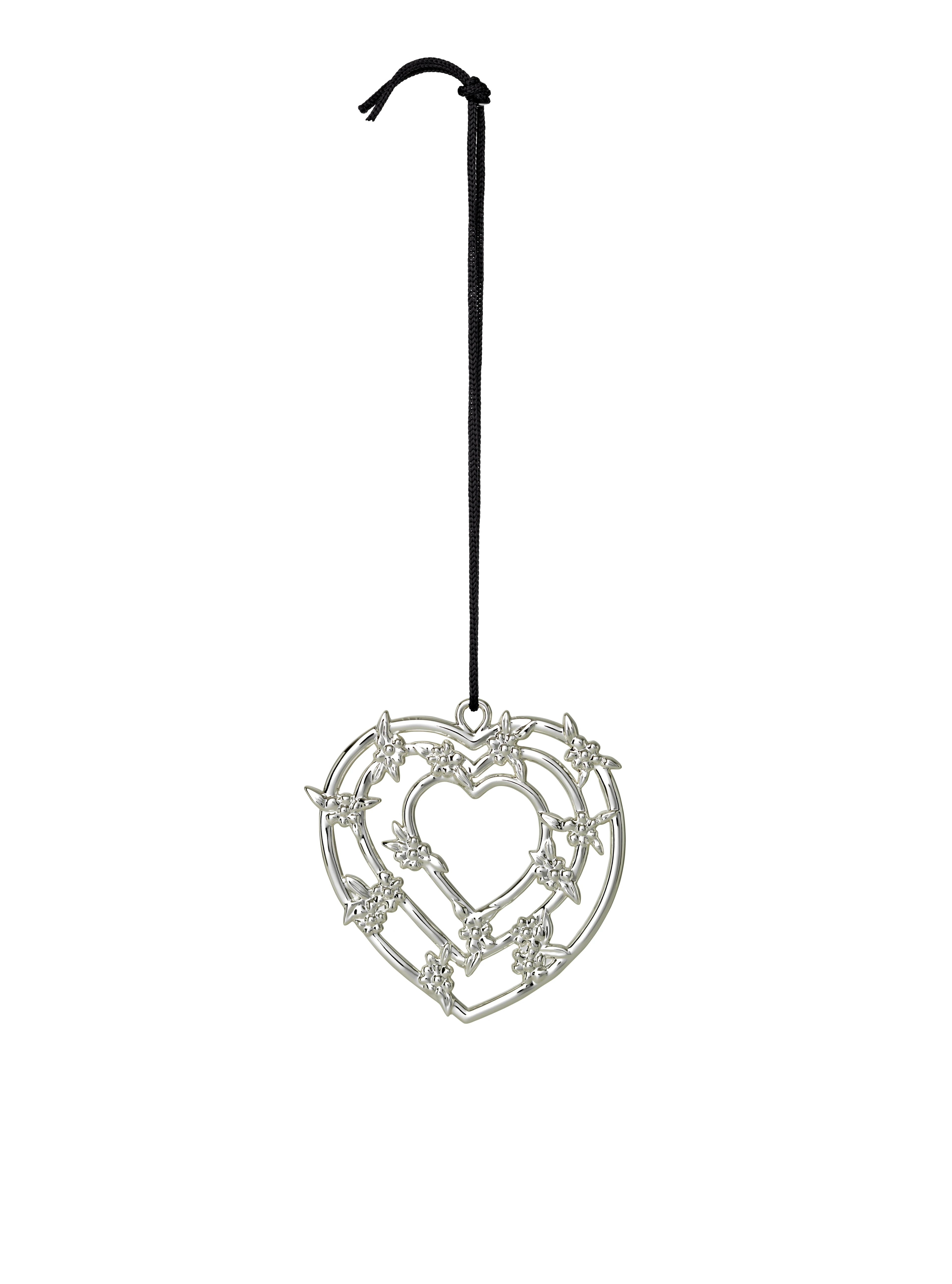 Heart garland H7 from Rosendahl in Silver Plated color, made of Metal