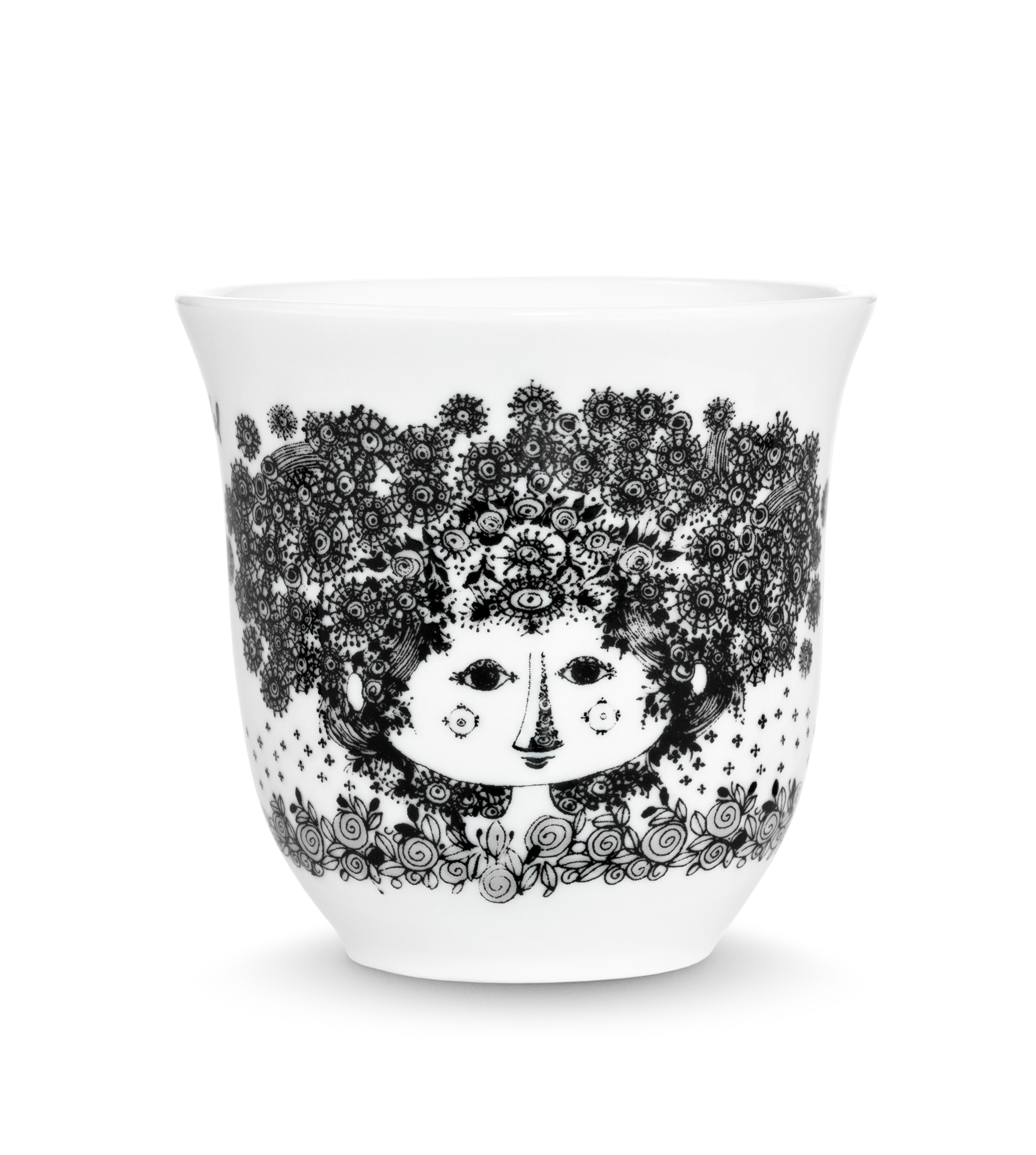 Termomugg 25 cl från Bjørn Wiinblad i färgen Svart, tillverkad av Keramik