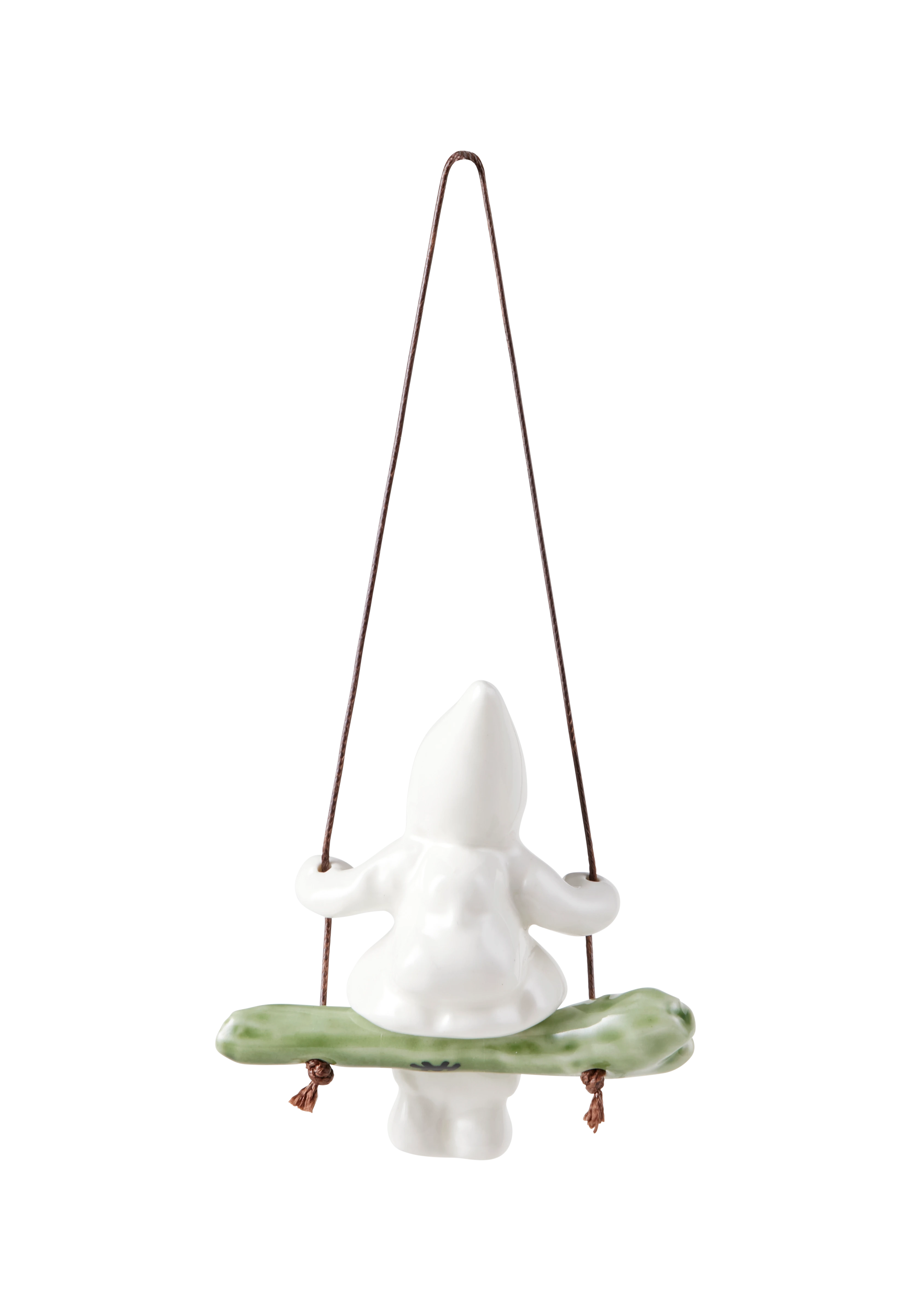 Swinging girl Ornament H8 from Kähler  in White color, made of Ceramics