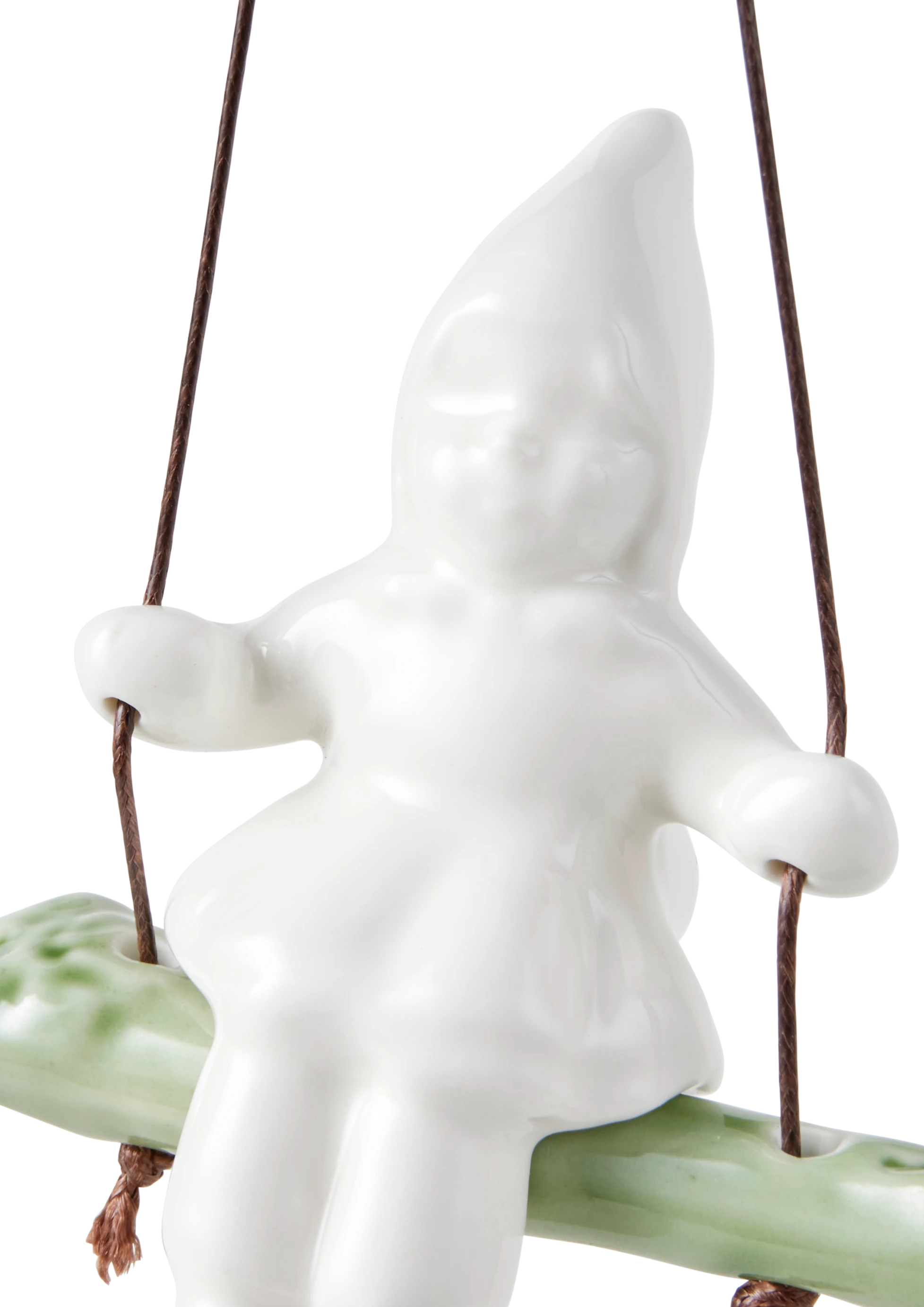 Swinging girl Ornament H8 from Kähler  in White color, made of Ceramics