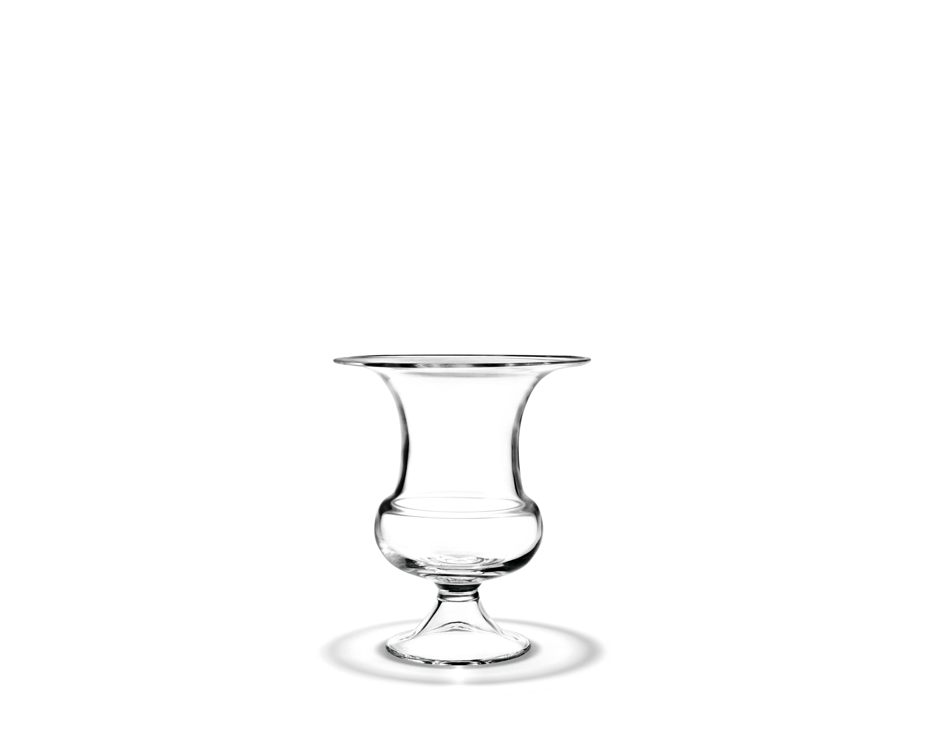 Vase H24 cm fra Holmegaard i fargen Klar, laget av Glass