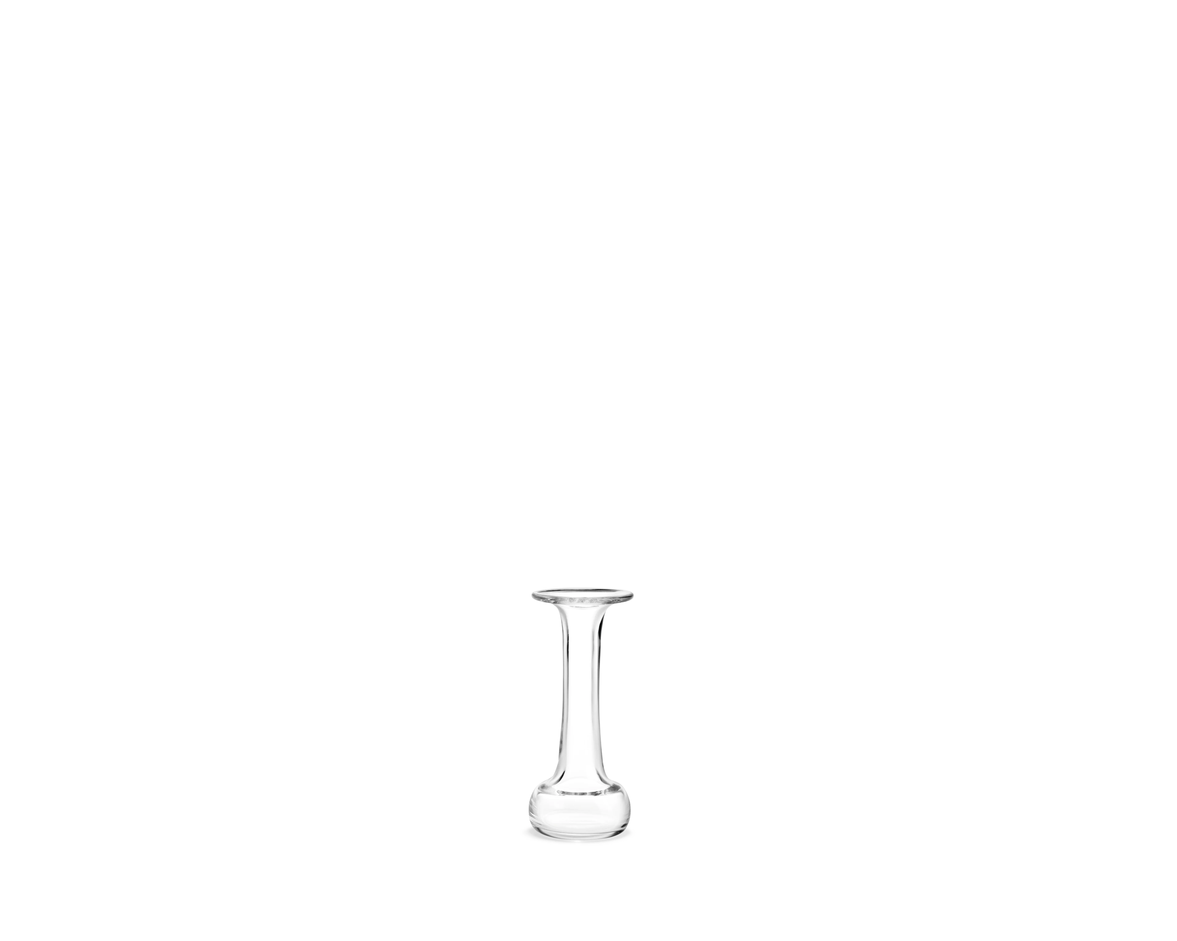 Solitaire Vase H13.5 cm von Holmegaard in der Farbe Klar, hergestellt aus Glas