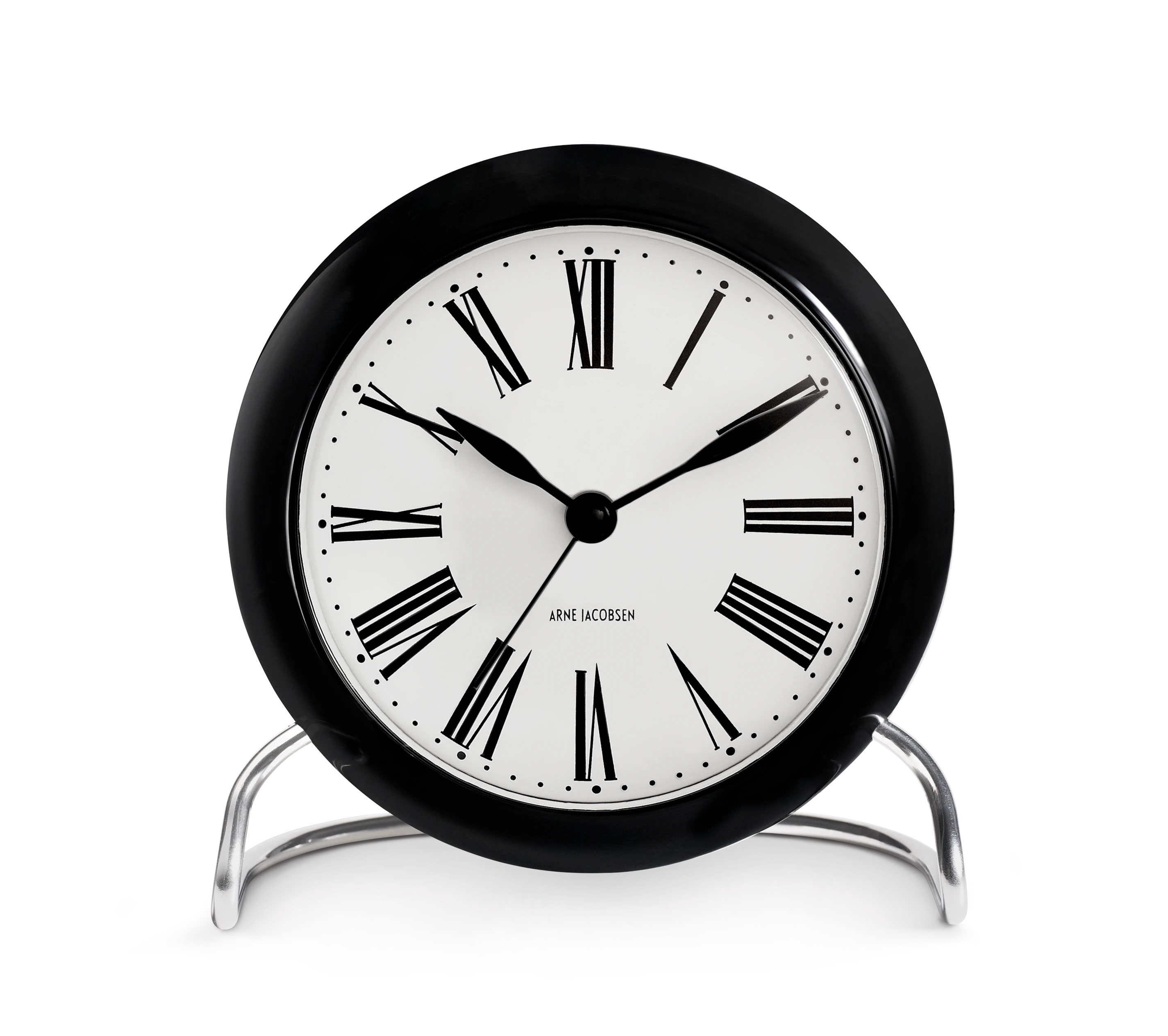 Arne Jacobsen Clocks Tischuhr Ø11 cm in Petrol/Weiss