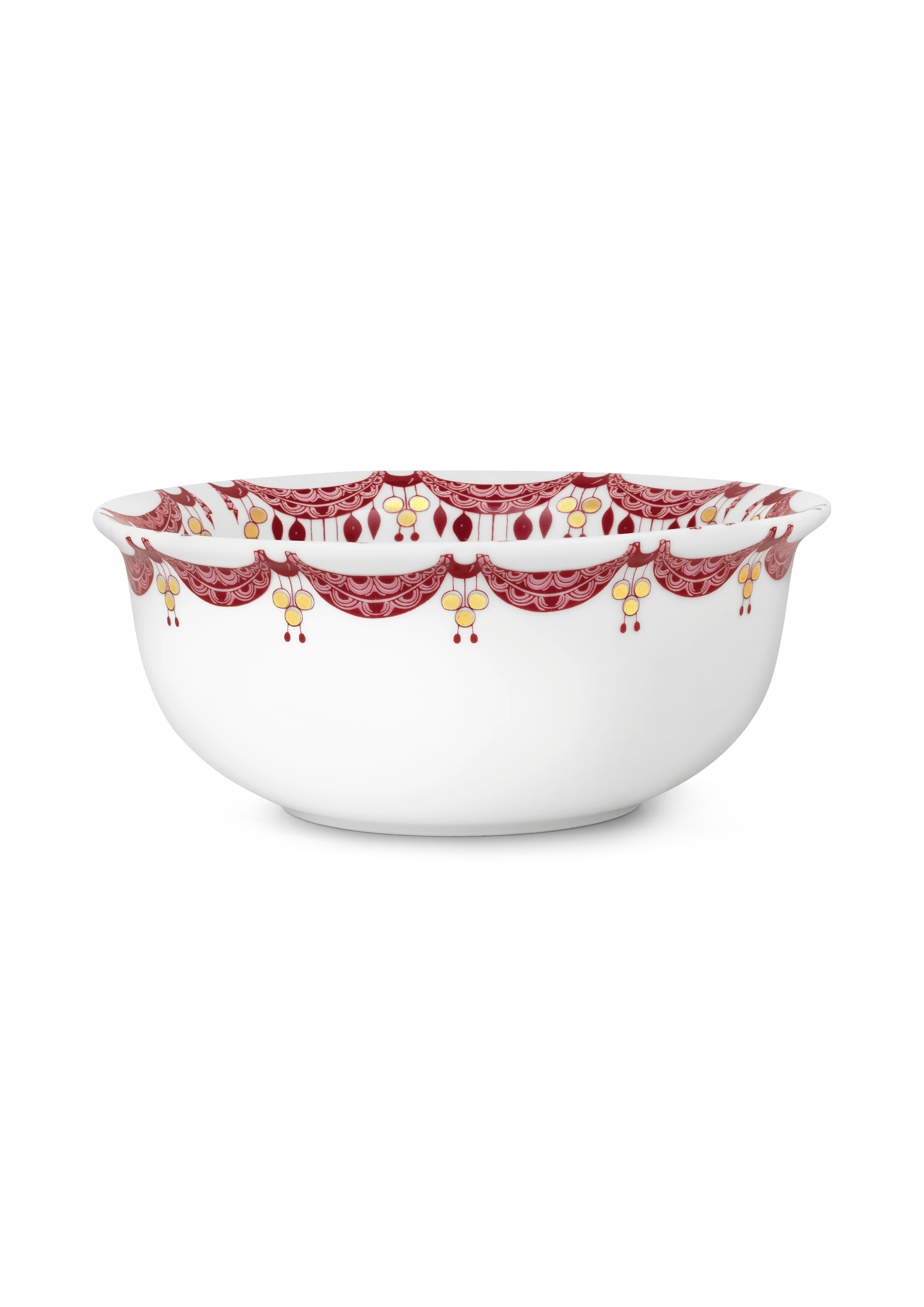 Julskål Ø20 cm från Bjørn Wiinblad i färgen Röd, tillverkad av Keramik