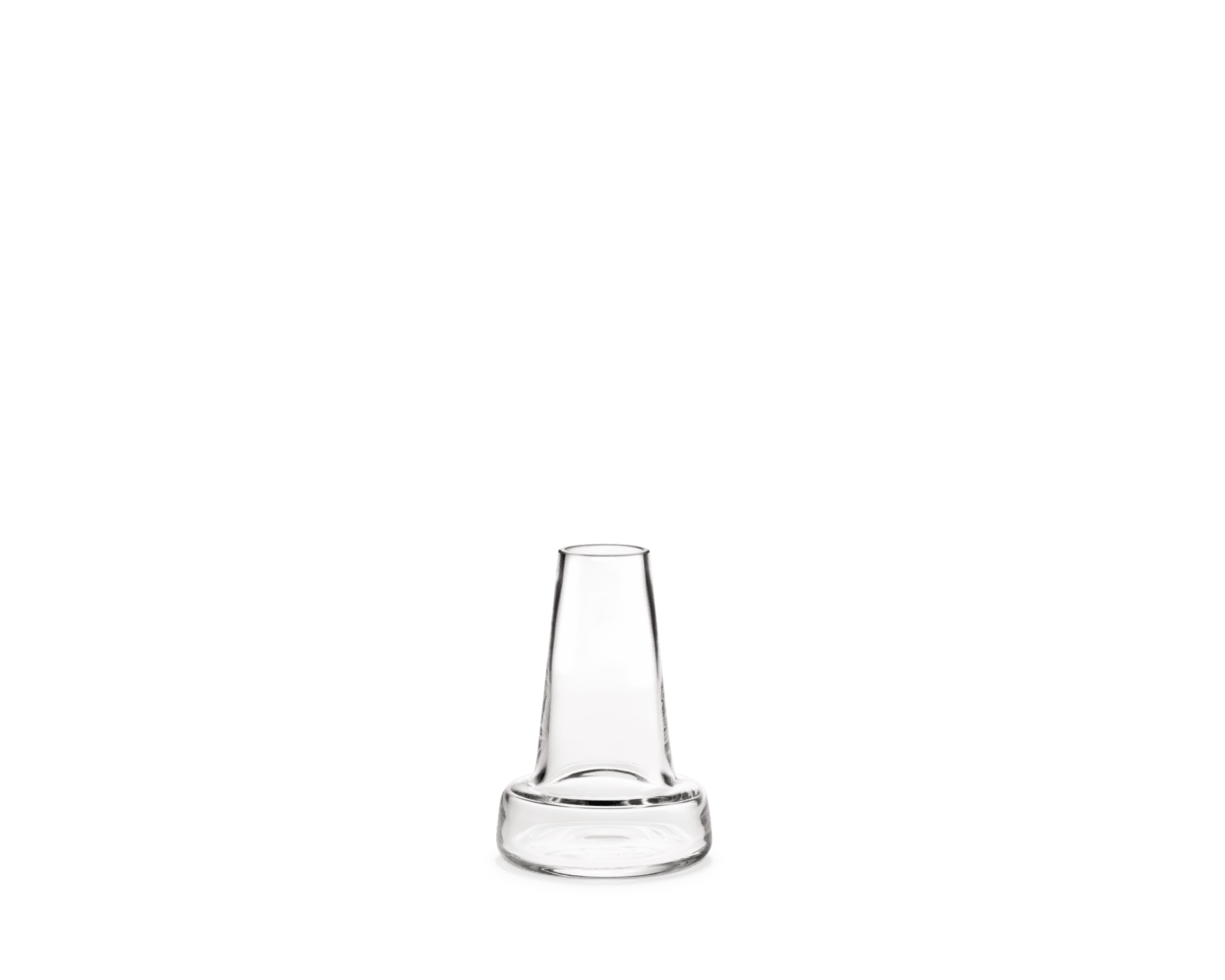 Holmegaard Vase long neck H24 cm in Clear
