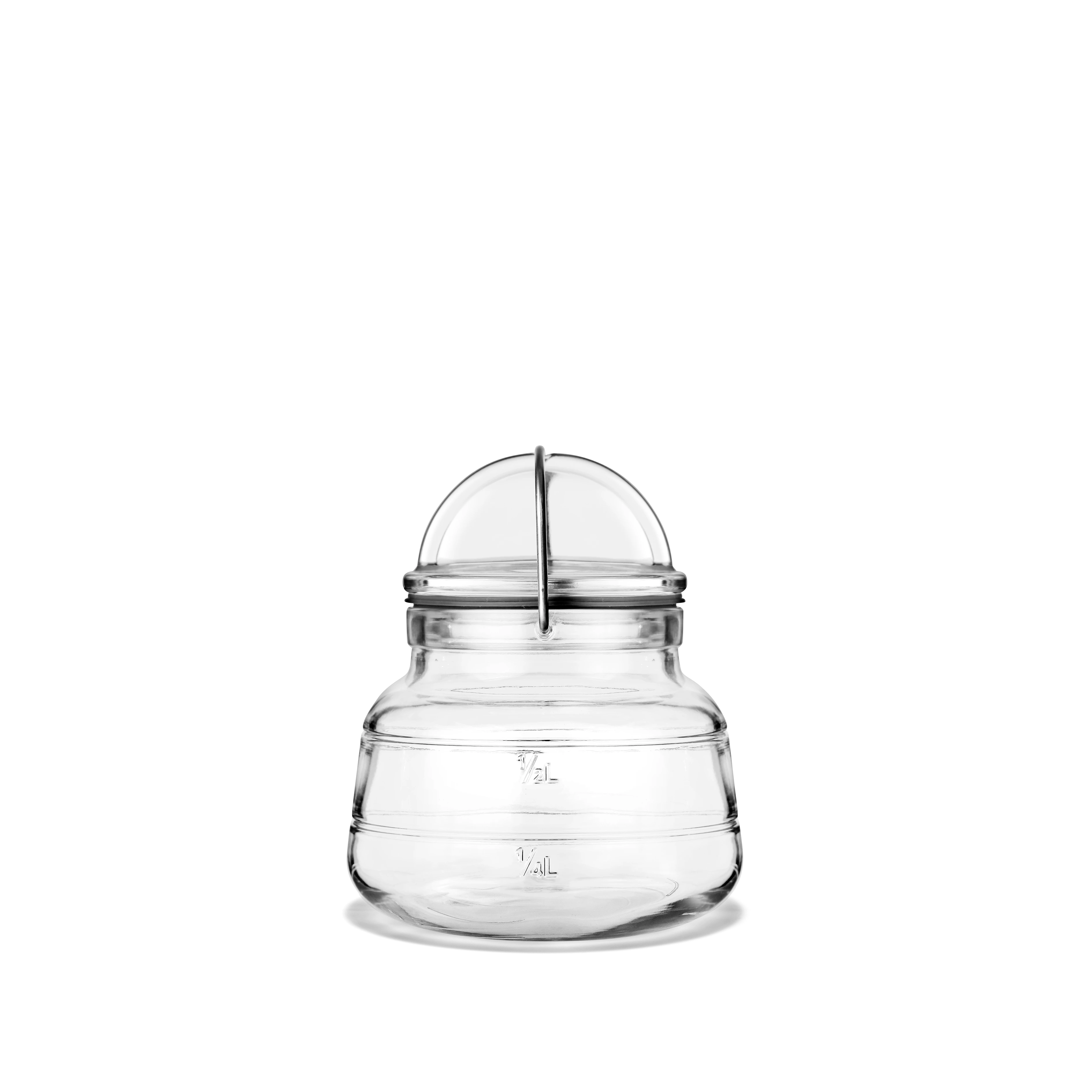 Storage jar 50 cl from Holmegaard in Clear color, made of Glass