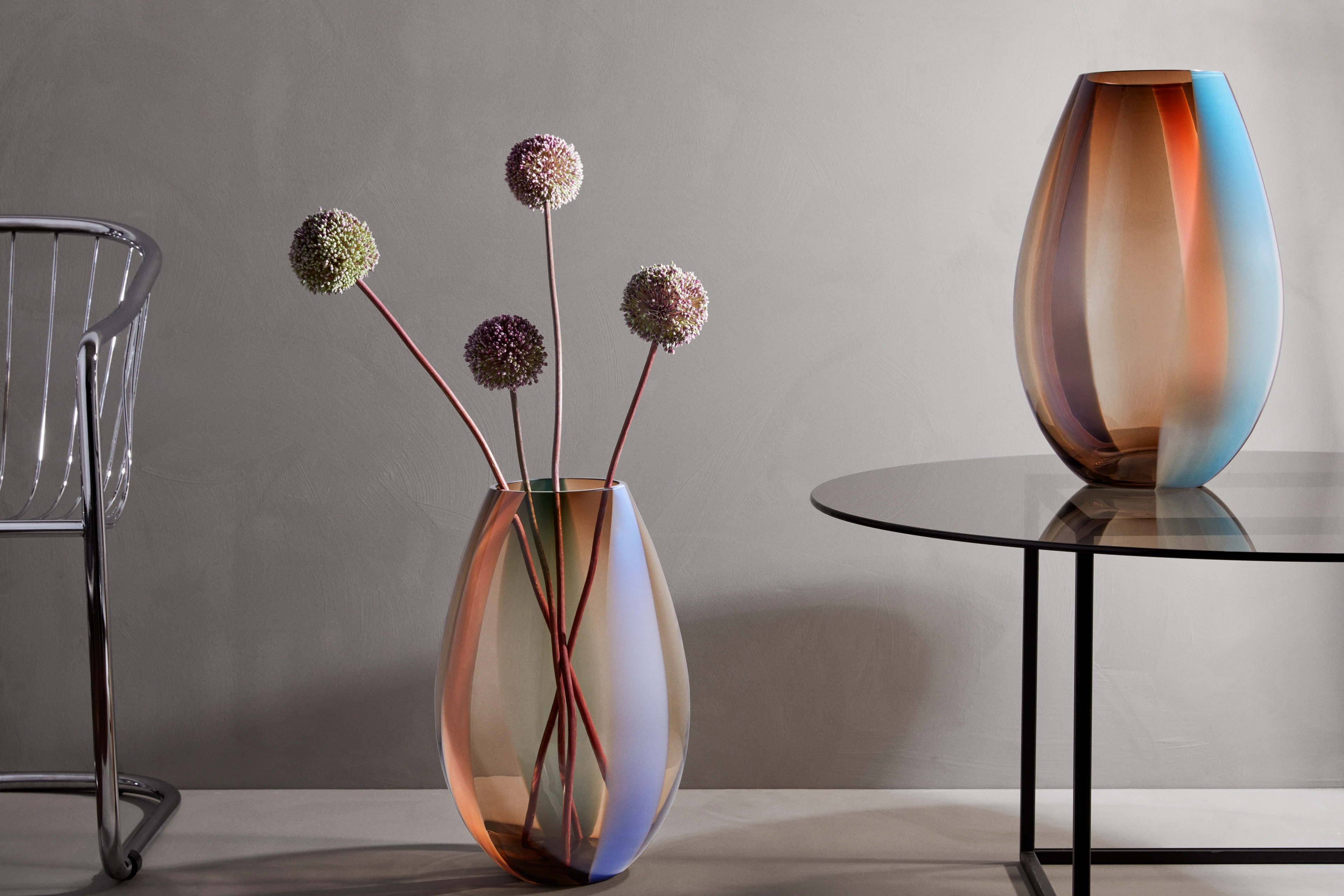 Vase H45 cm from Holmegaard in Multi color, made of Glass