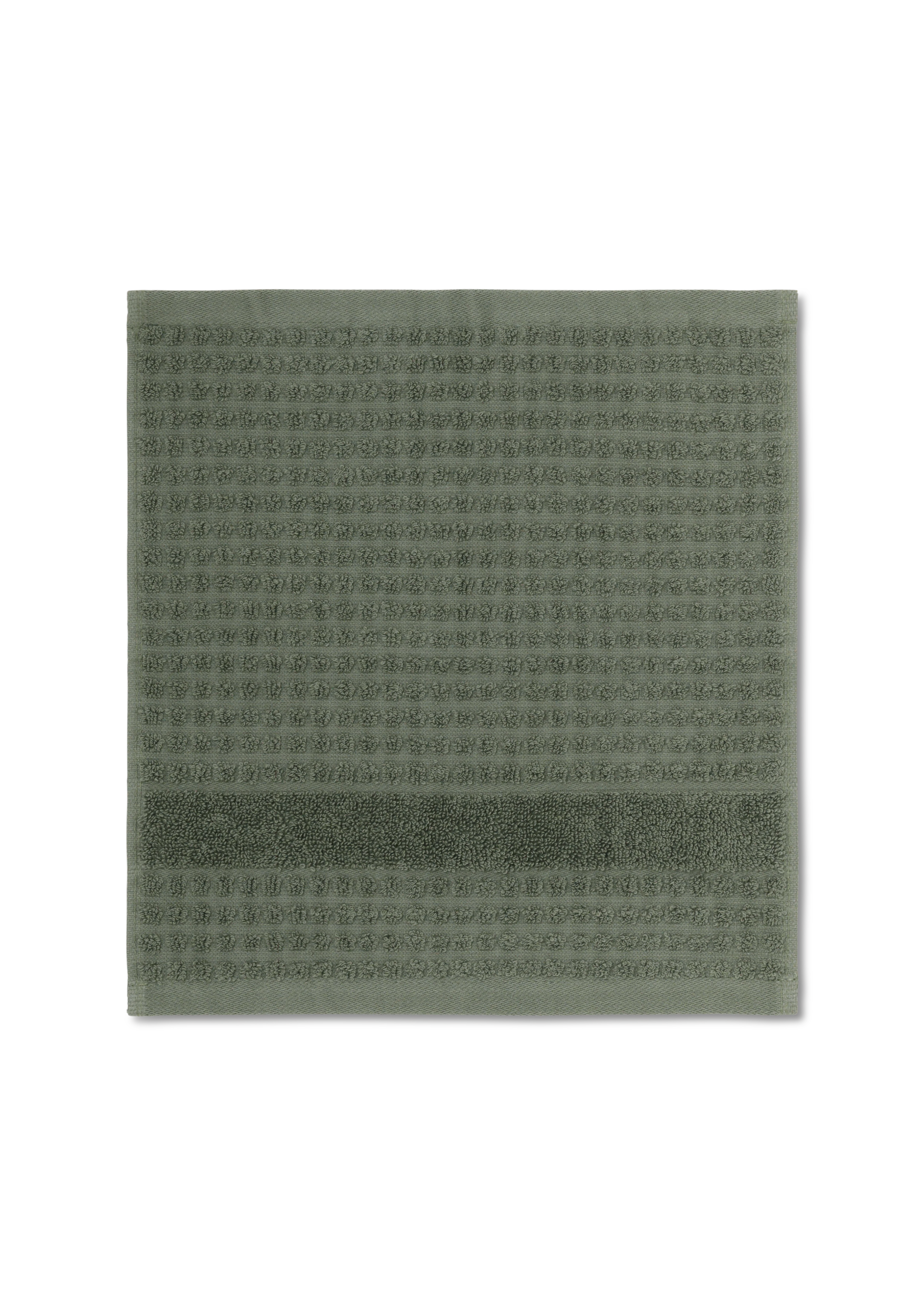 Face cloth 30x30 cm from JUNA in Dark green color, made of Cotton