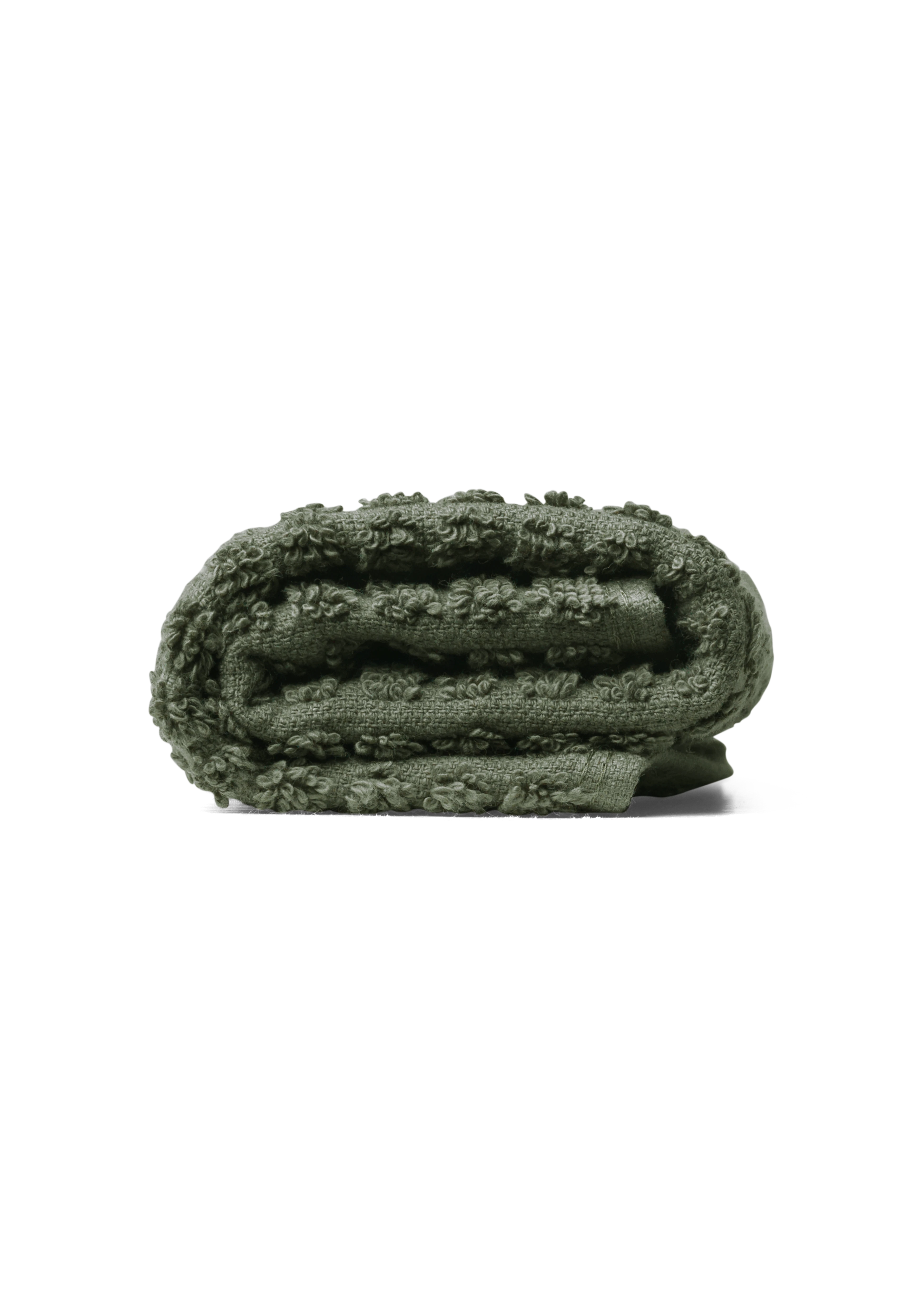 Face cloth 30x30 cm from JUNA in Dark green color, made of Cotton