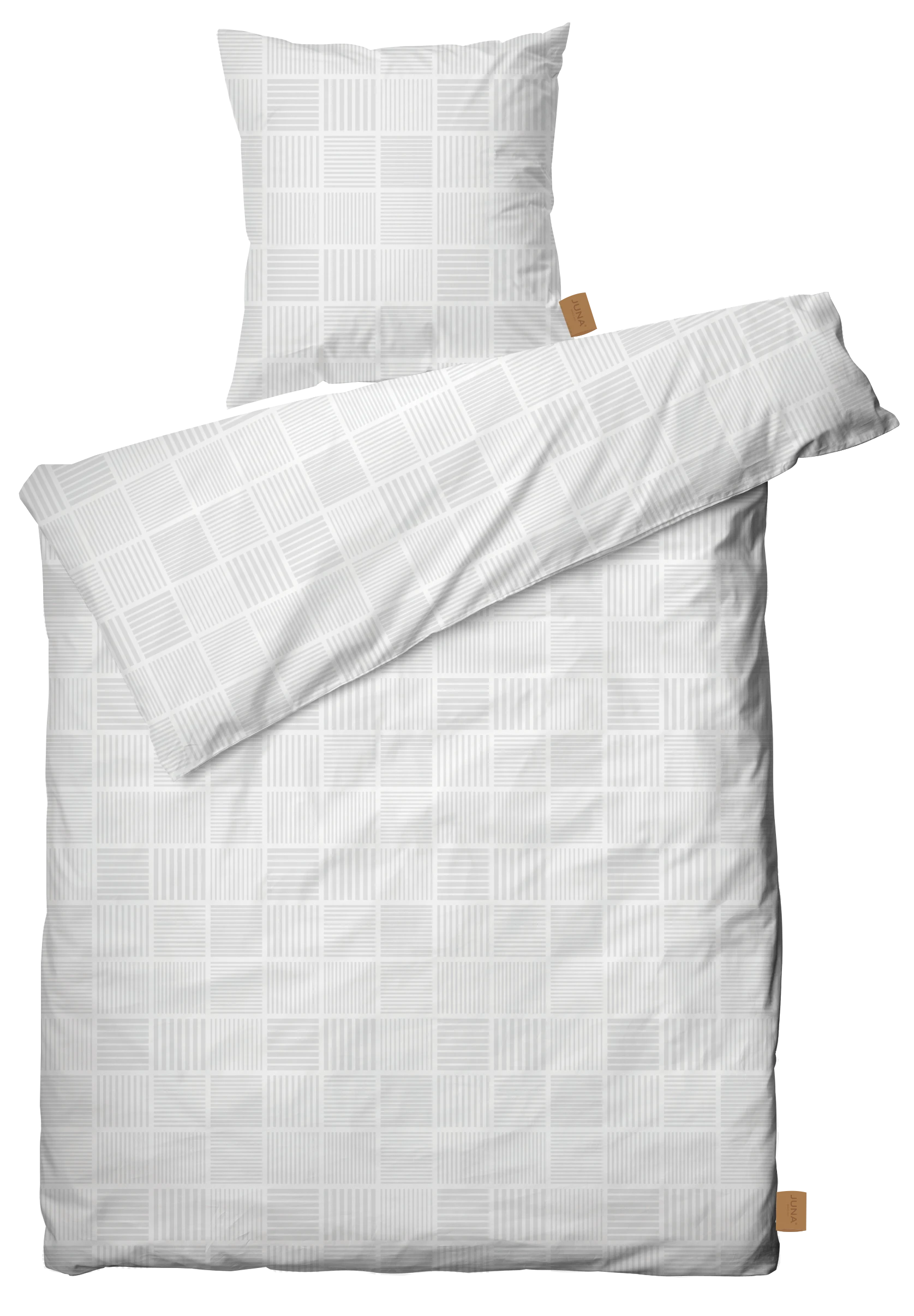 Påslakanset 150x210 cm från JUNA i färgen Vit, tillverkad av Bomull