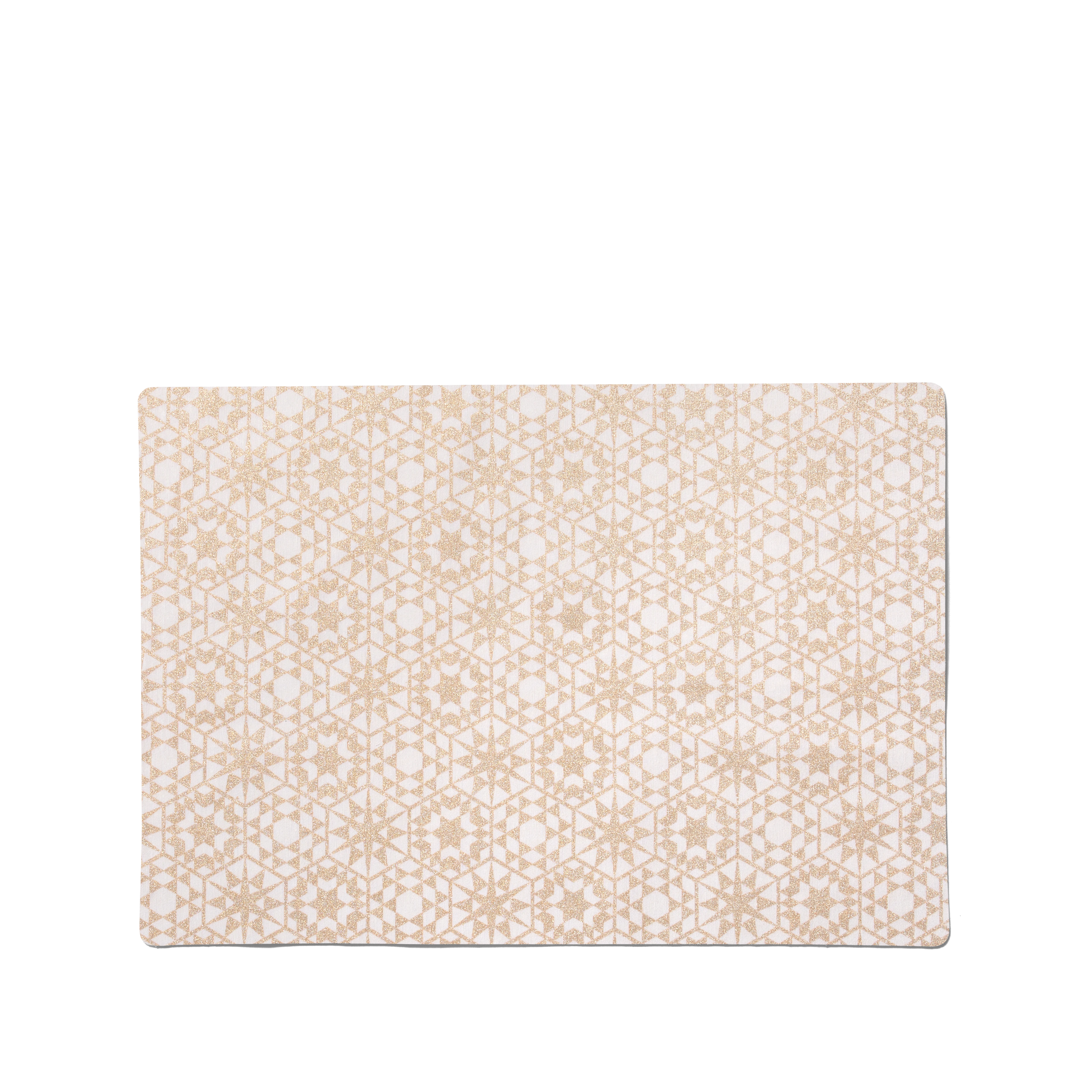 Tischset 43x30 cm von JUNA in der Farbe Gold, hergestellt aus Baumwollmischung