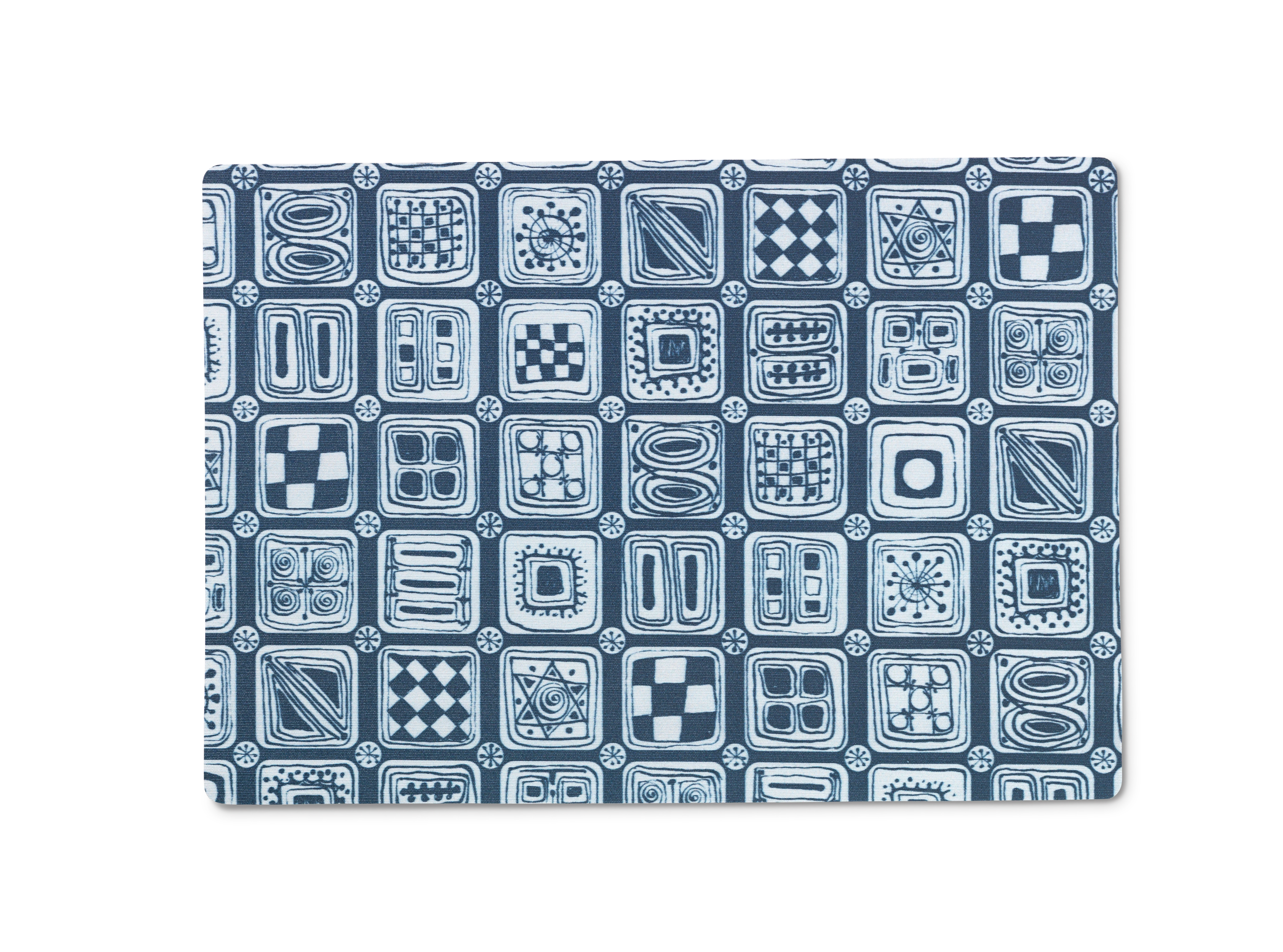 Tischset 43x30 cm von JUNA in der Farbe Blau, hergestellt aus Baumwollmischung