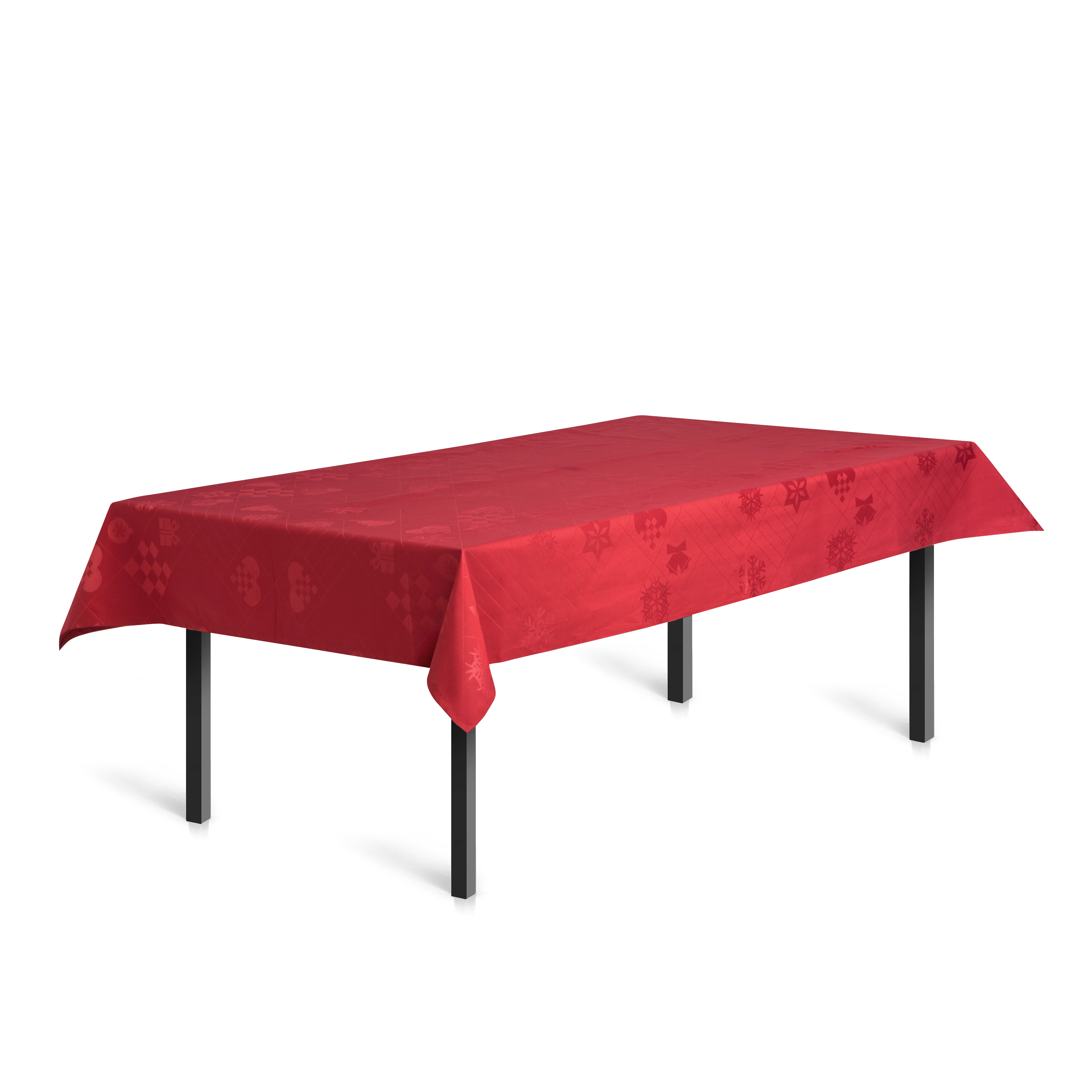 Natale Damast-Tischdecke 150x220 cm