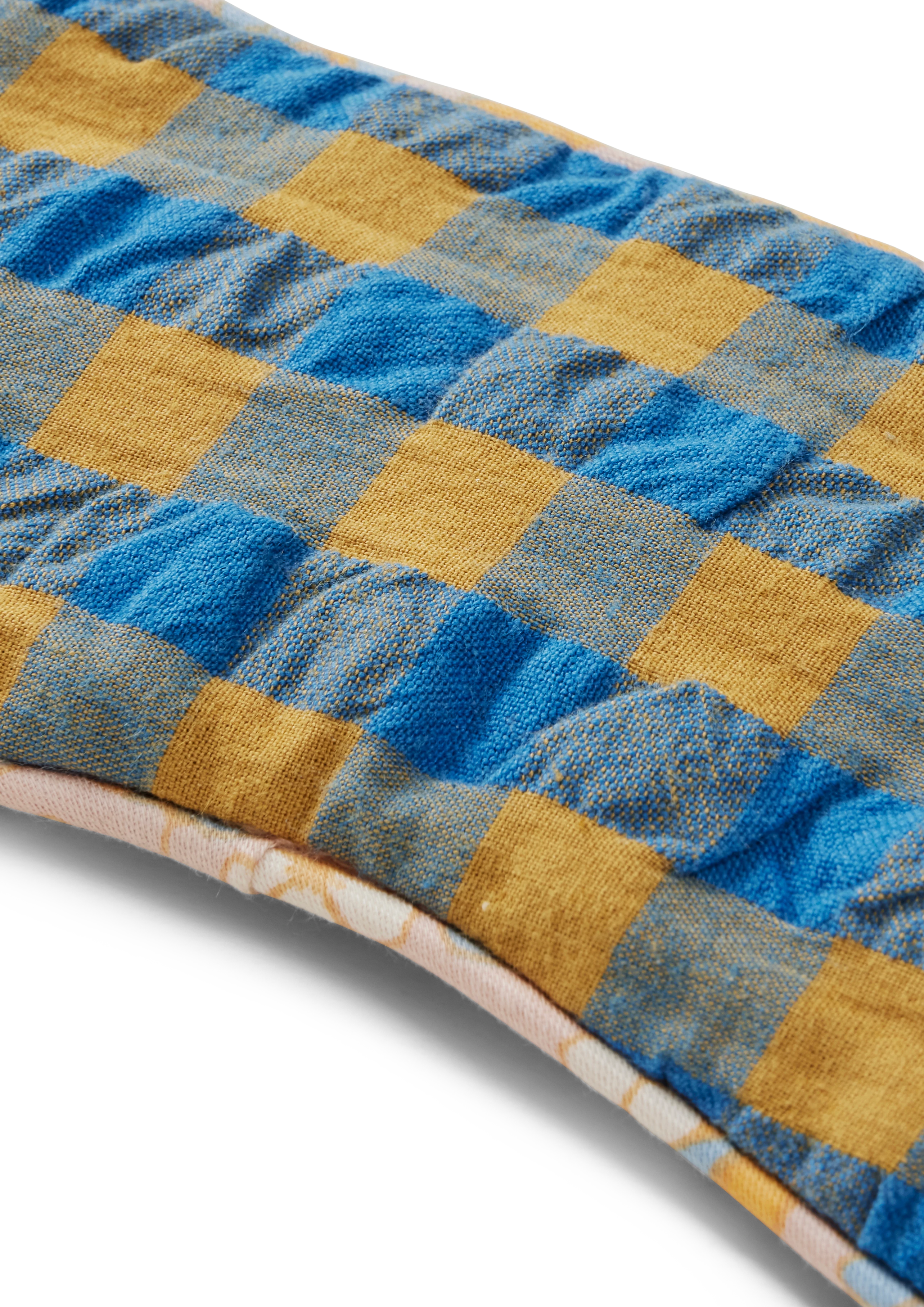 Dodo Sleeping mask from JUNA in Blue/Ochre color, made of Cotton