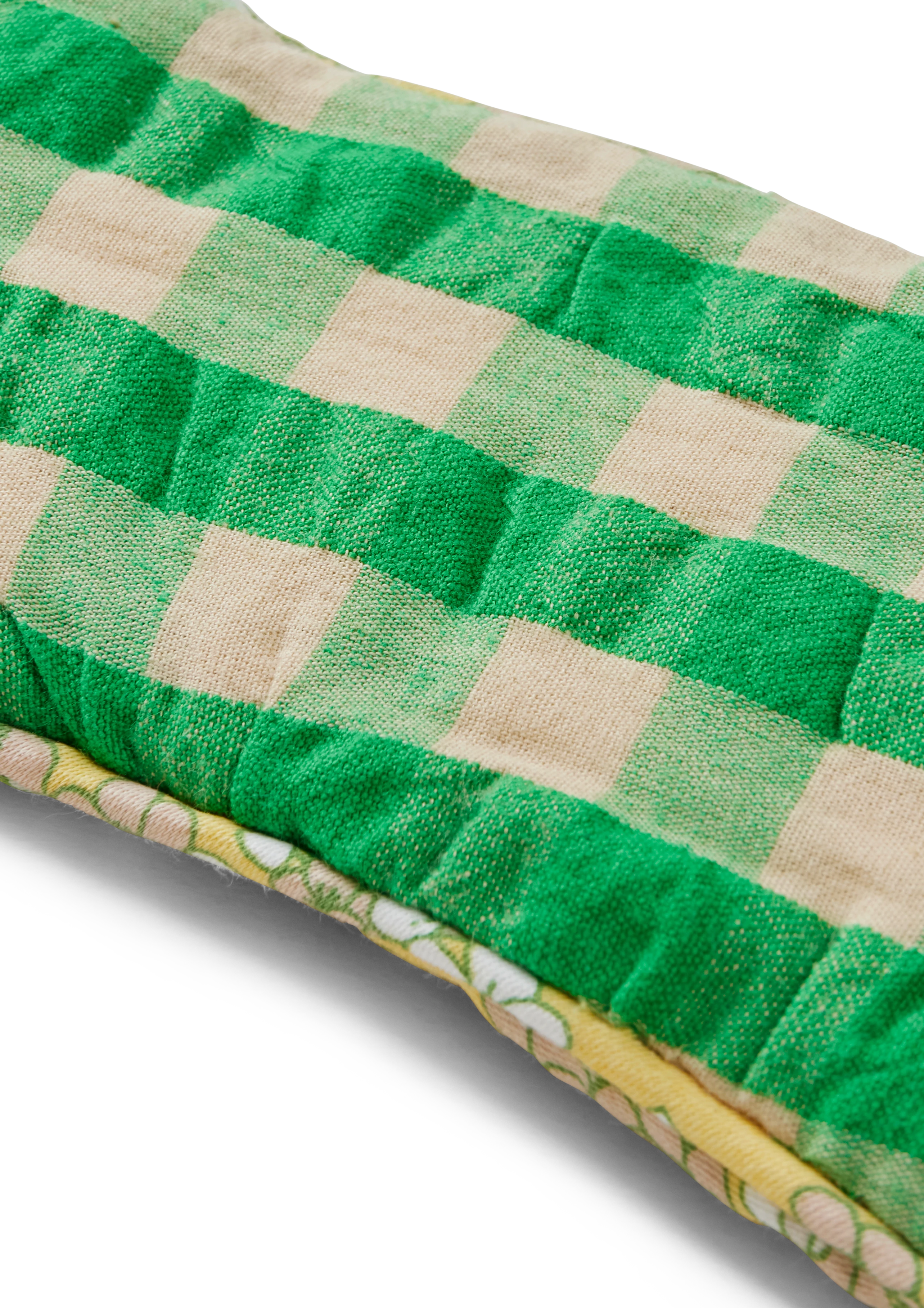 Dodo Sleeping mask from JUNA in Green/Sand color, made of Cotton