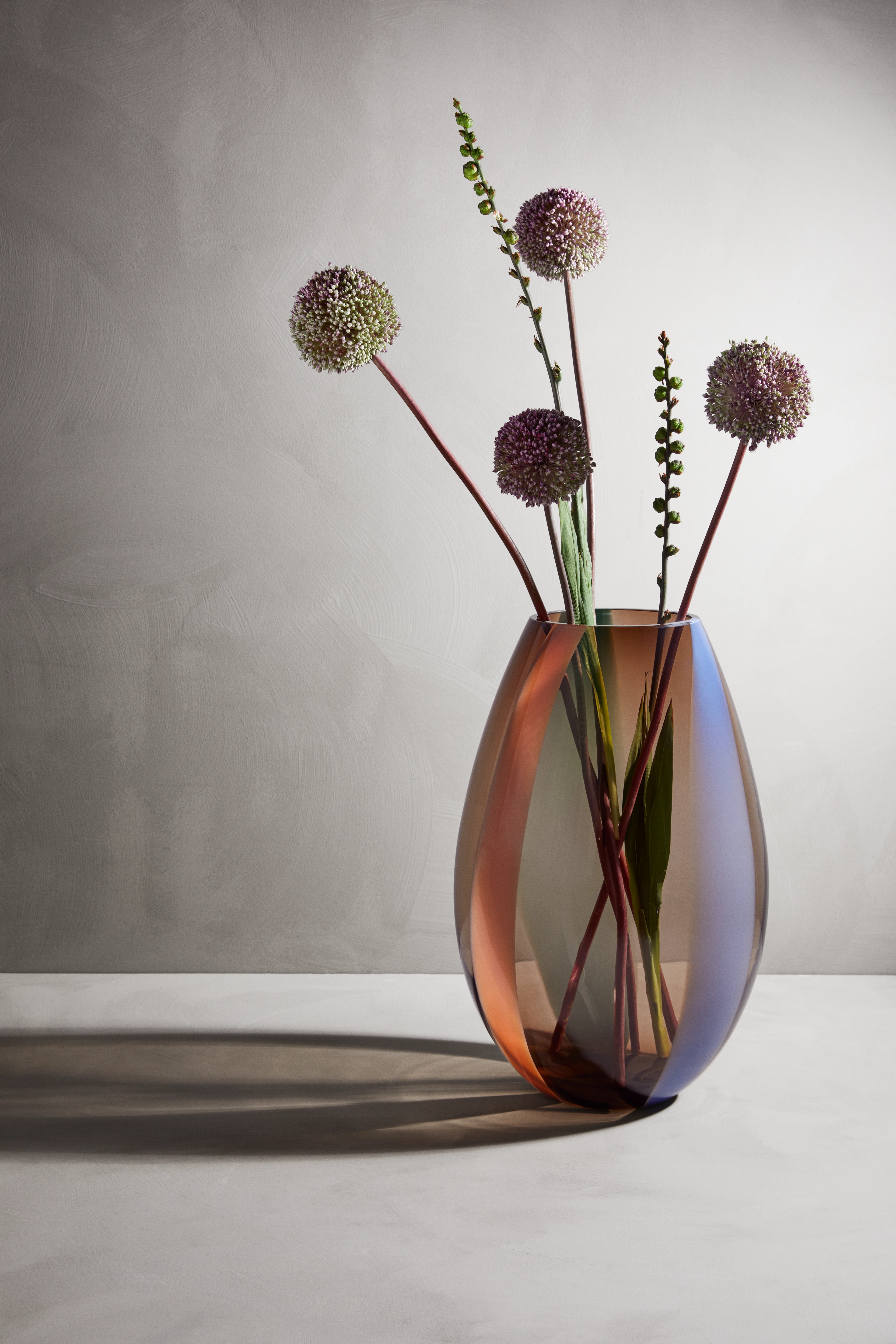 Vase H45 cm from Holmegaard in Multi color, made of Glass