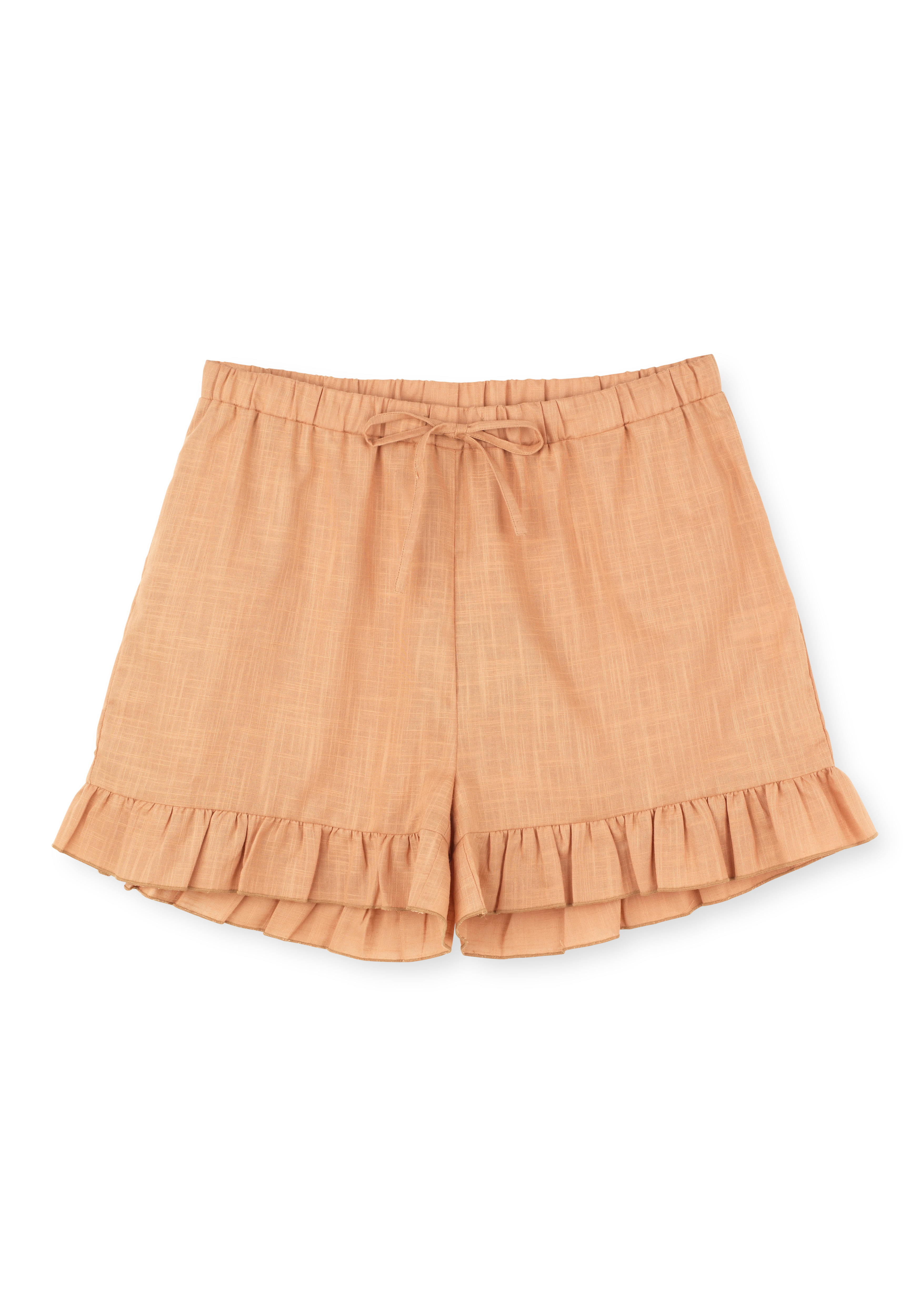 Sola shorts M/L fra JUNA i farven Okker, lavet af Bomuld